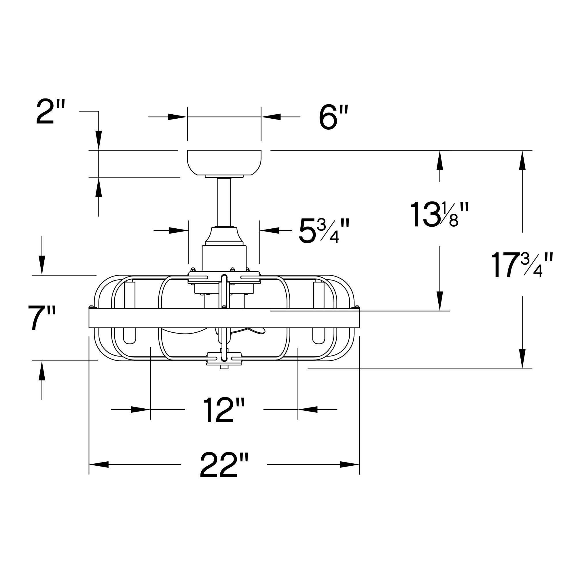 Eli 22 Inch Chandelier Ceiling Fan by Hinkley Fans