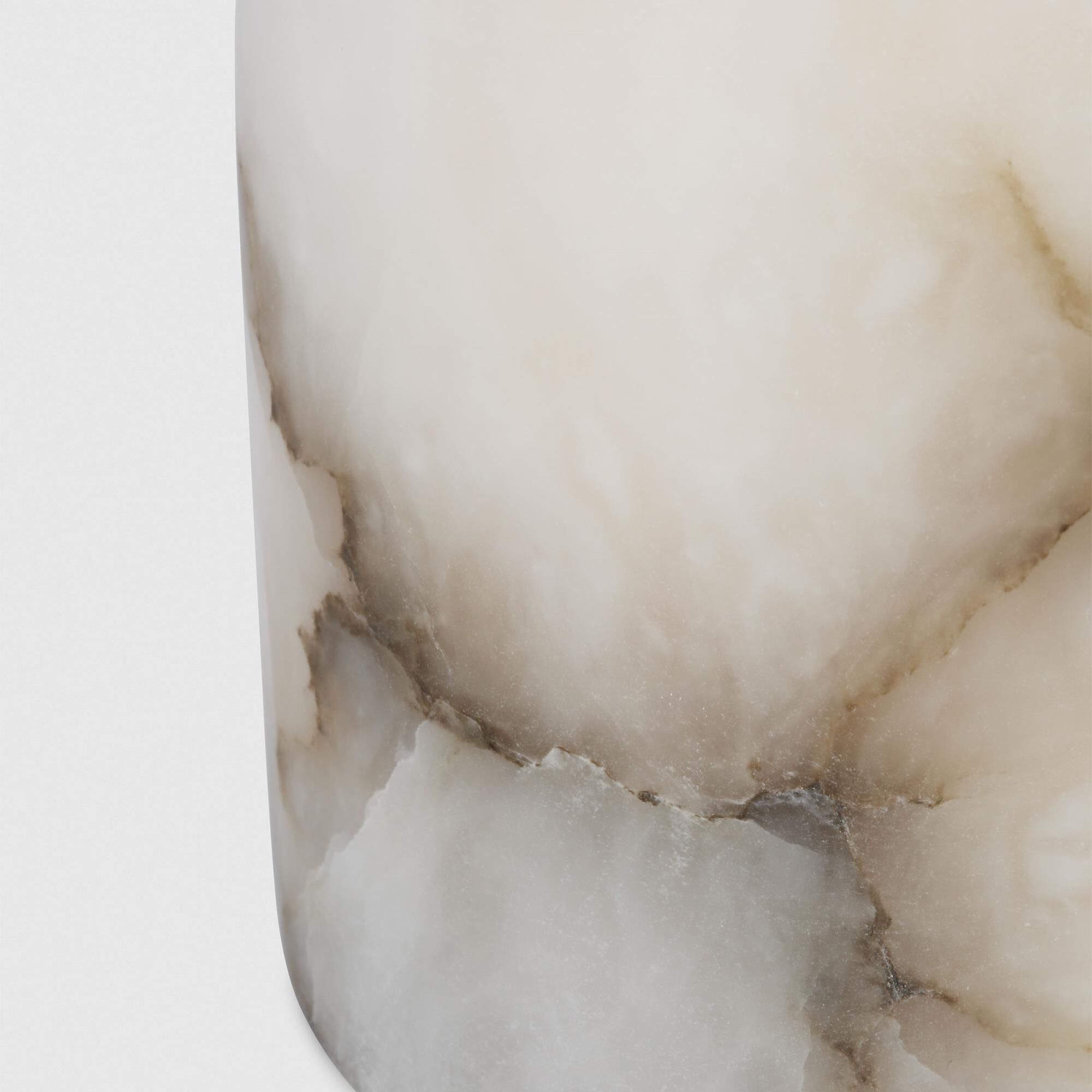 Shown in Bronze finish and Alabaster shade