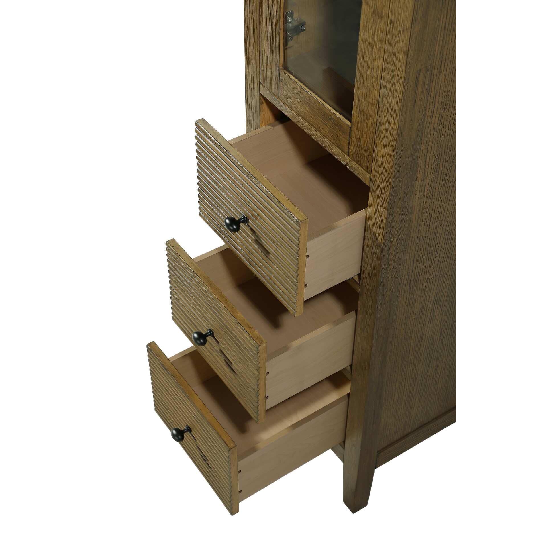 Shown in Hazel Oak finish