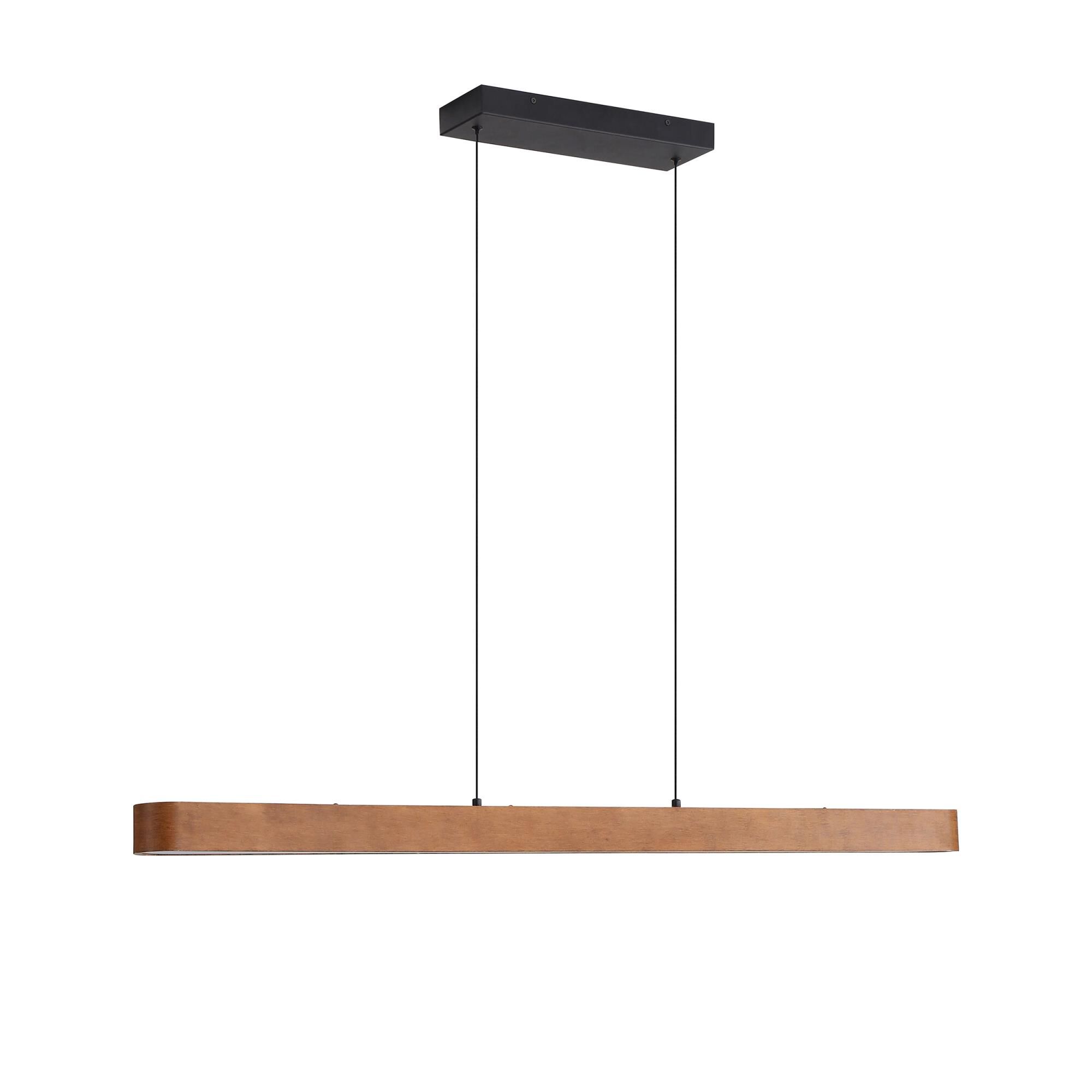 Shown in Walnut finish and Brown shade