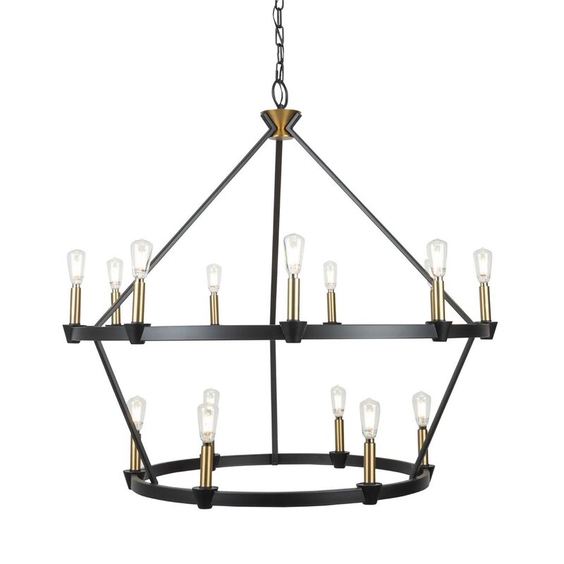 Kevin Kraemer Notting Hill 36 Inch 15 Light Chandelier by Artcraft