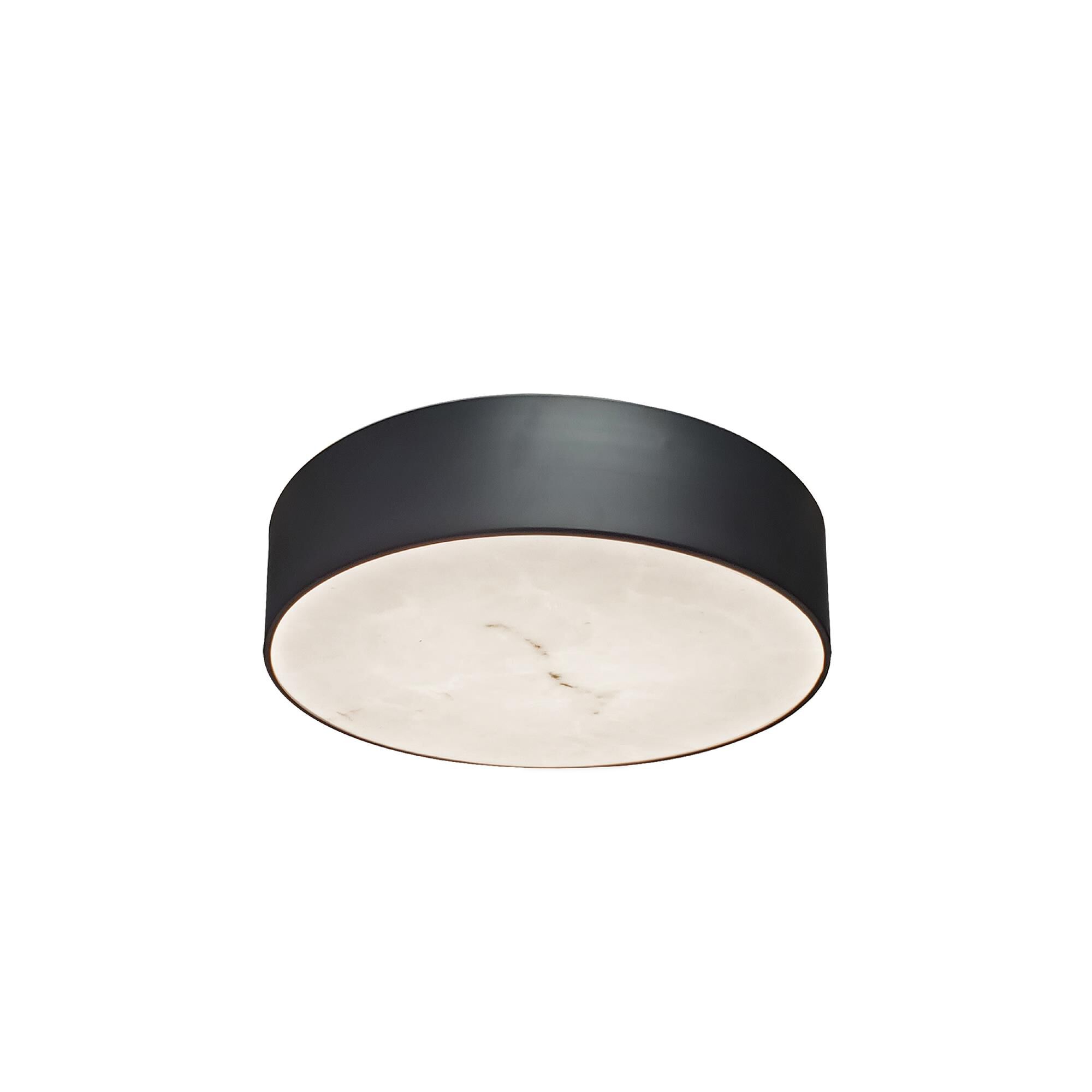 Shown in Matte Black finish and Alabaster shade