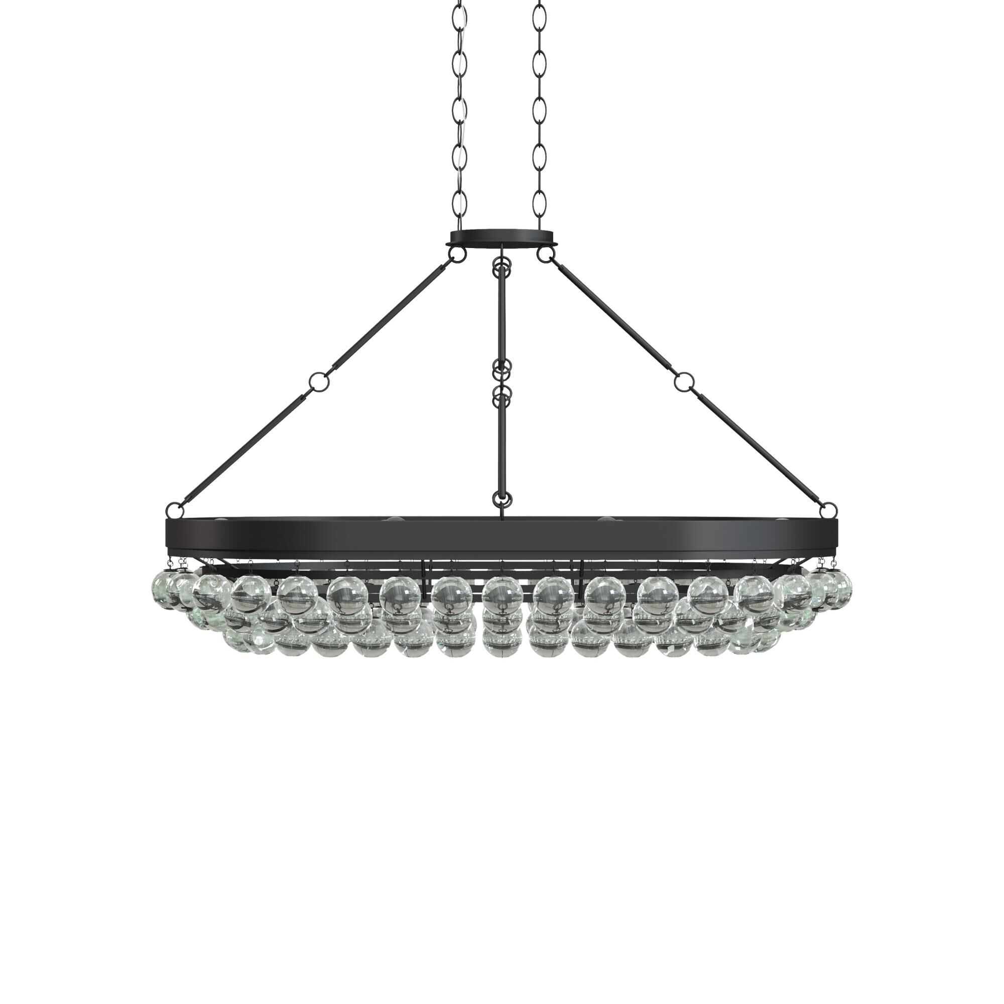 Balthazar 46 Inch 6 Light Semi Flush Mount by Currey and Company