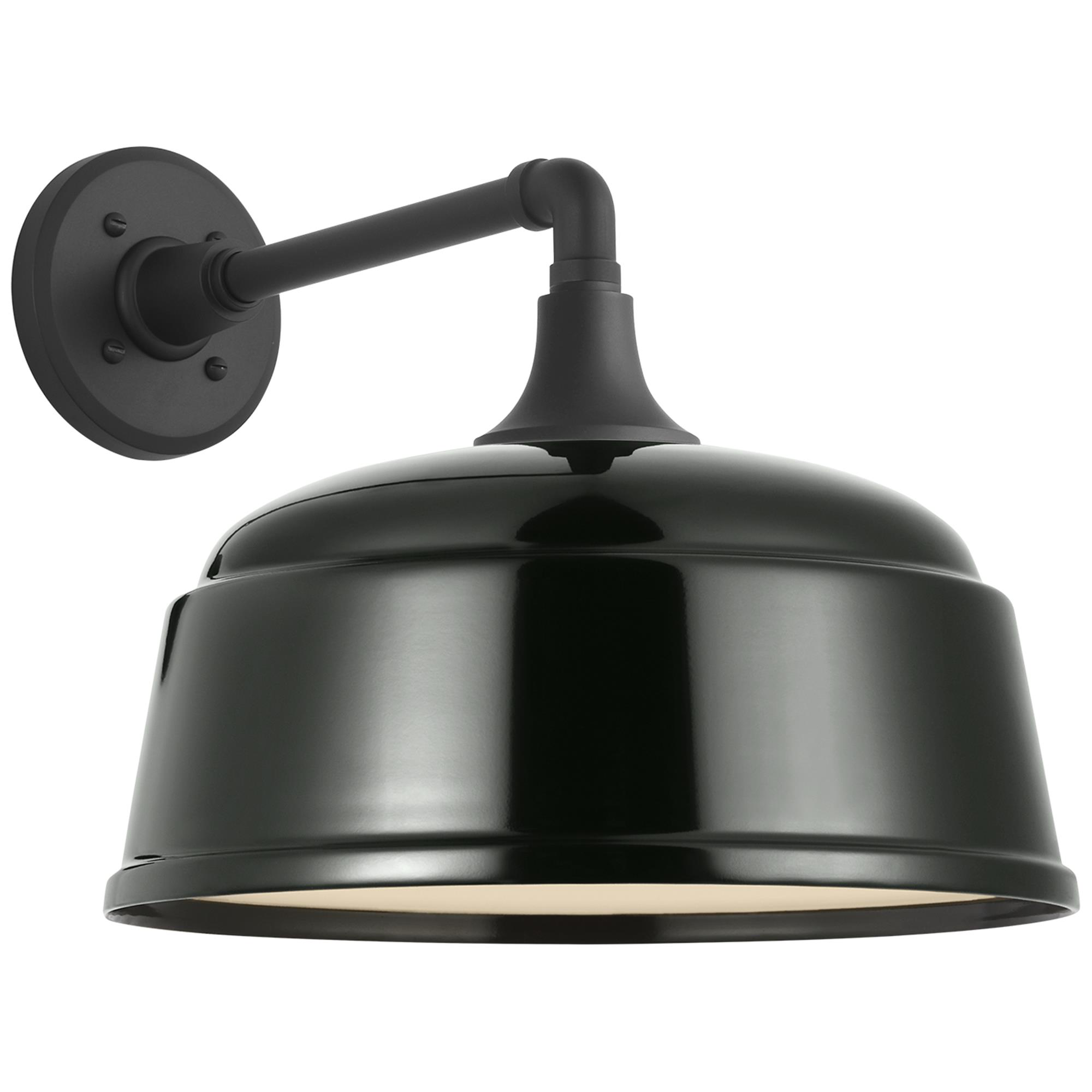 Shown in Matte Black finish and Green Rockhouse shade