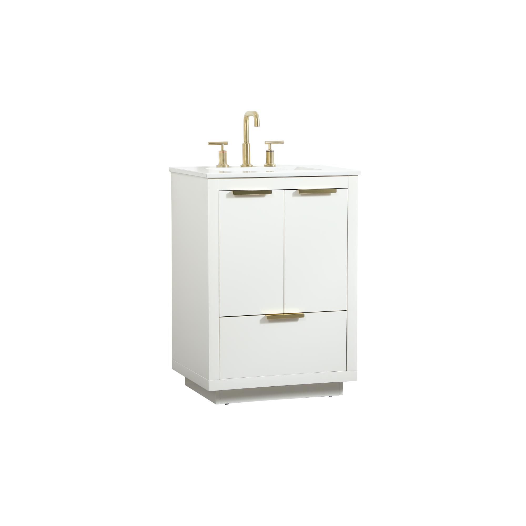 Shown in White finish