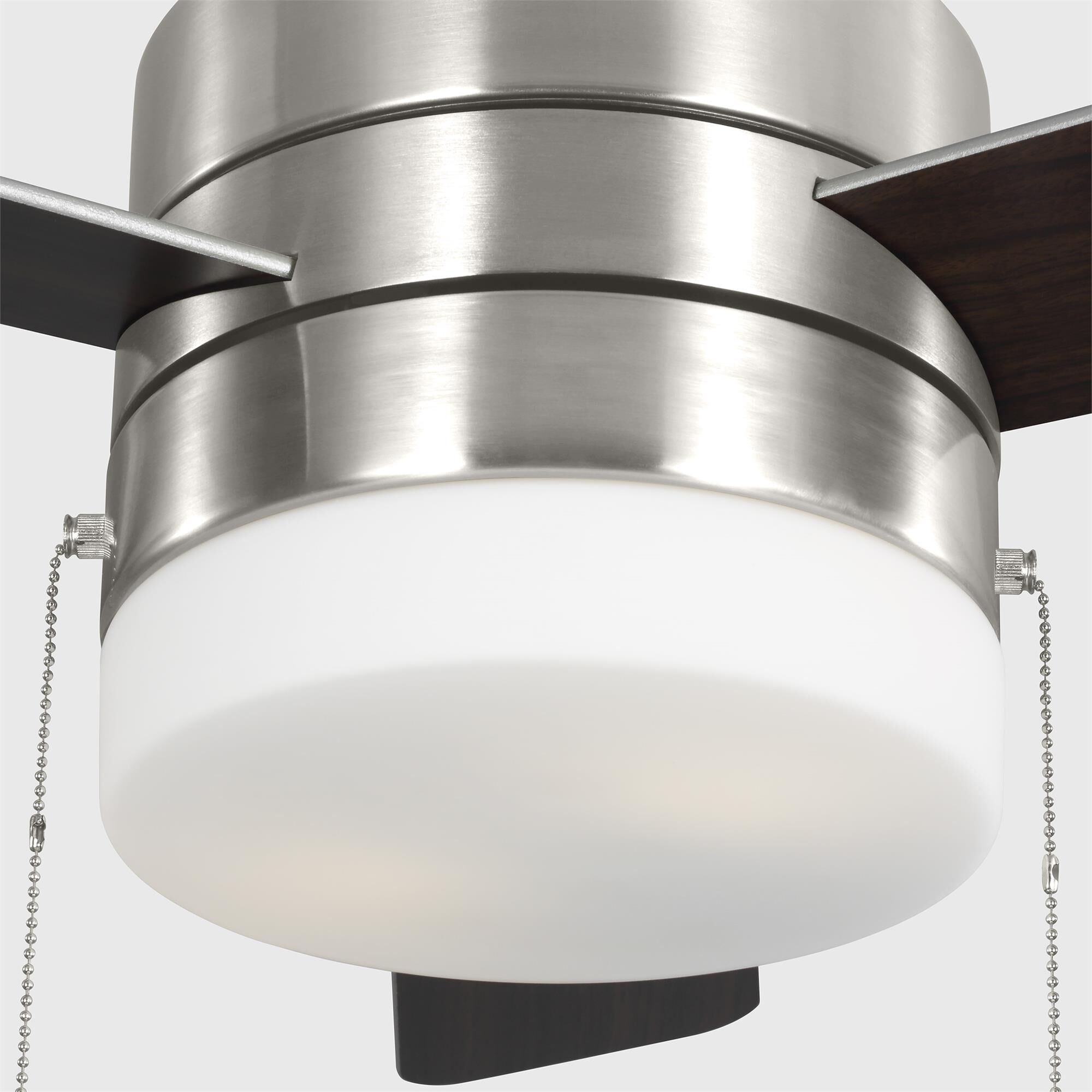 Shown in Brushed Steel finish and Matte White glass