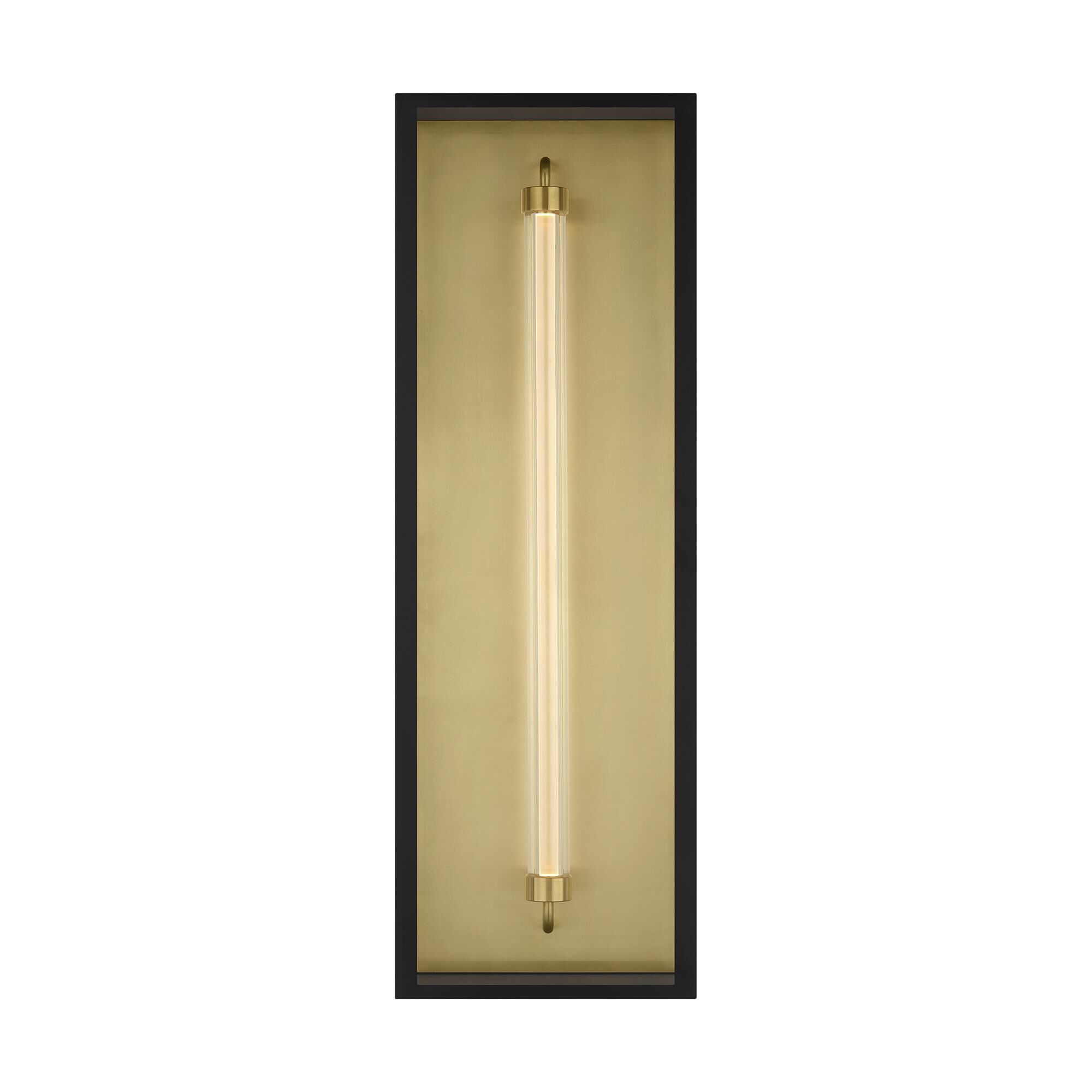 Shown in Outdoor Black finish and Clear glass