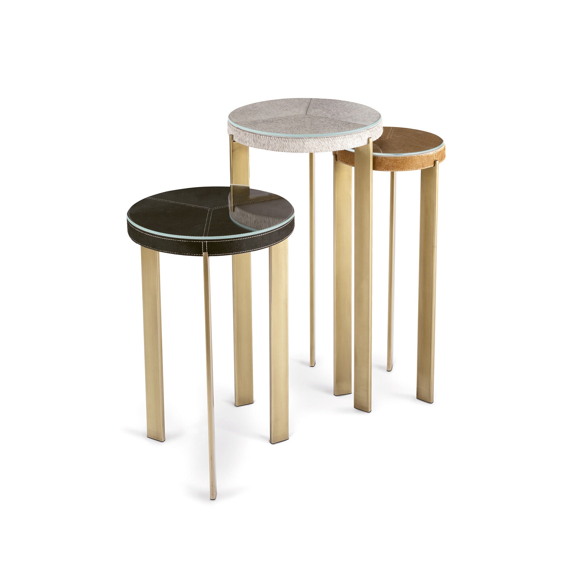 Shown in Brass finish and - None - shade