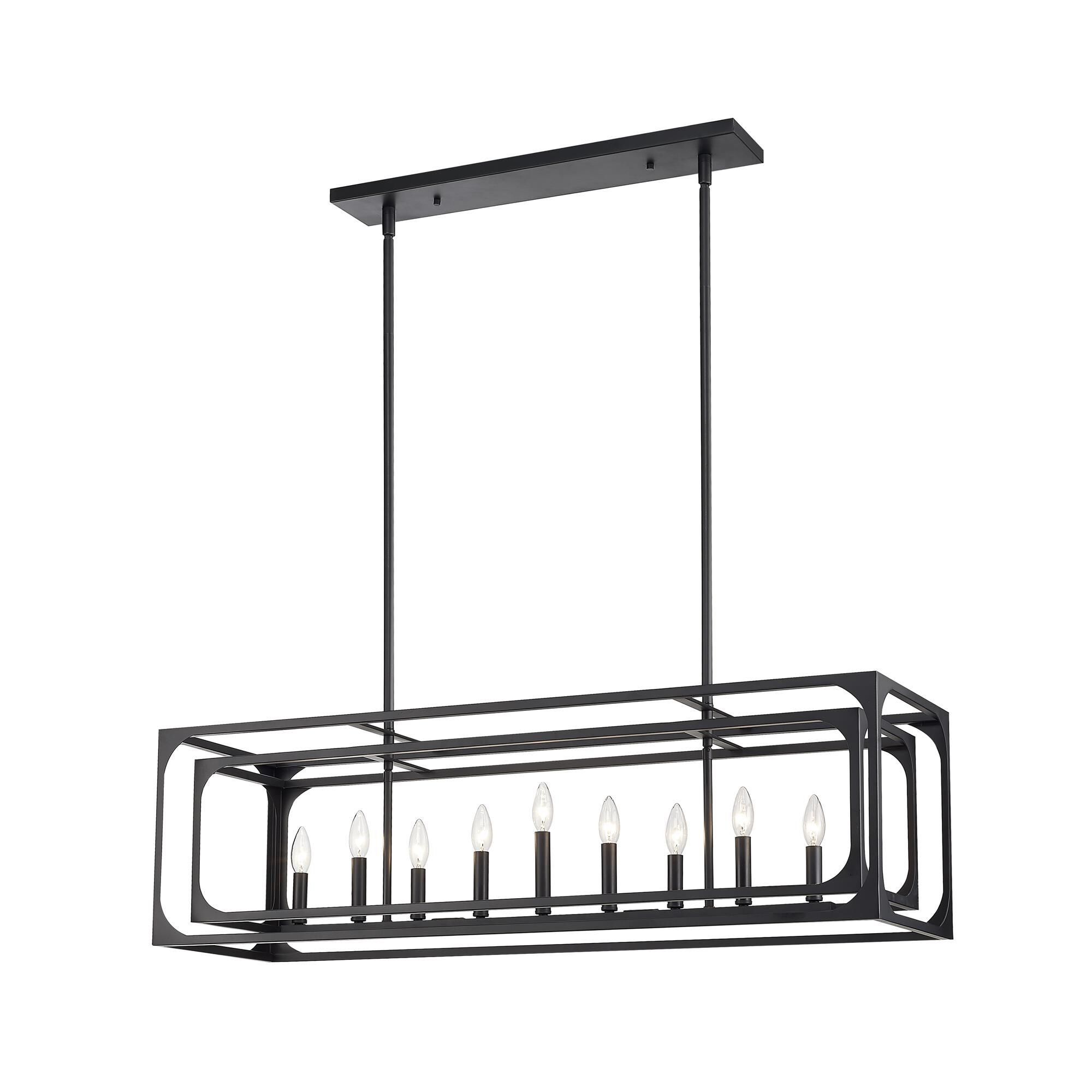 Shown in Matte Black finish and Steel shade