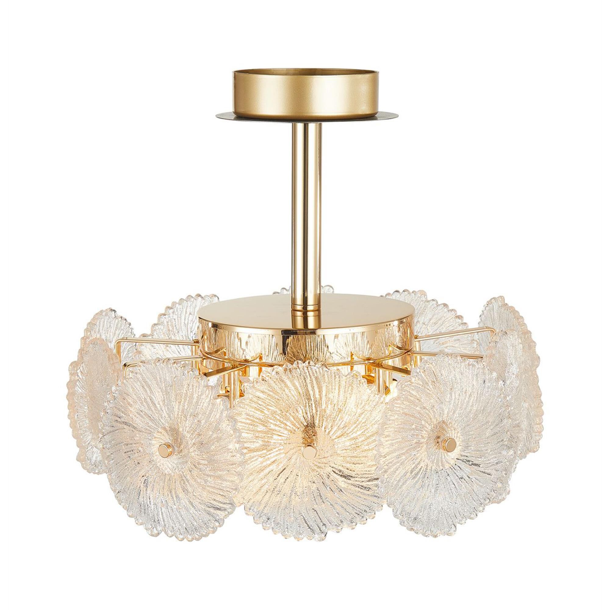 Bloom 16 Inch Semi Flush Mount,