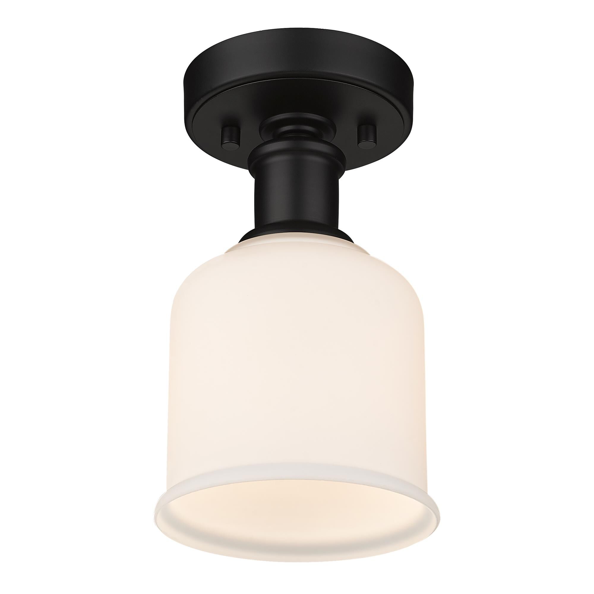 Shown in Matte Black finish and Matte Opal glass
