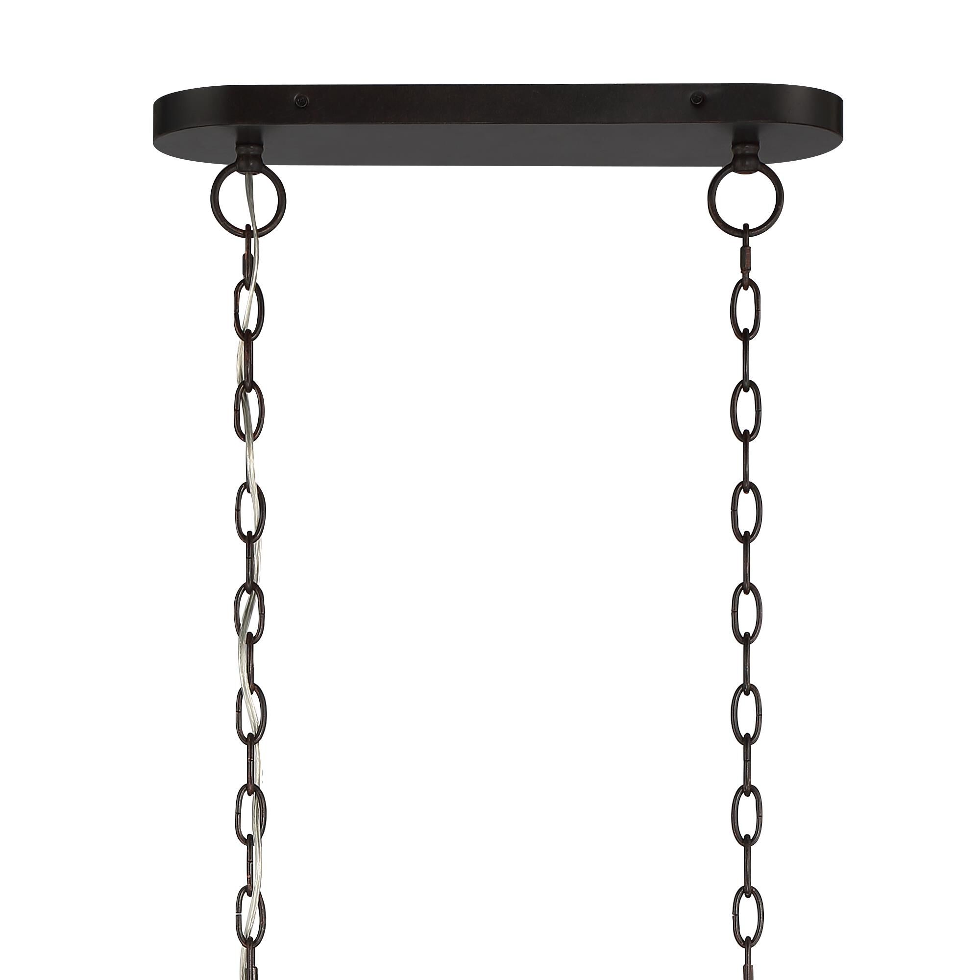 Zucca 42 Inch 6 Light Linear Suspension Light by Crystorama