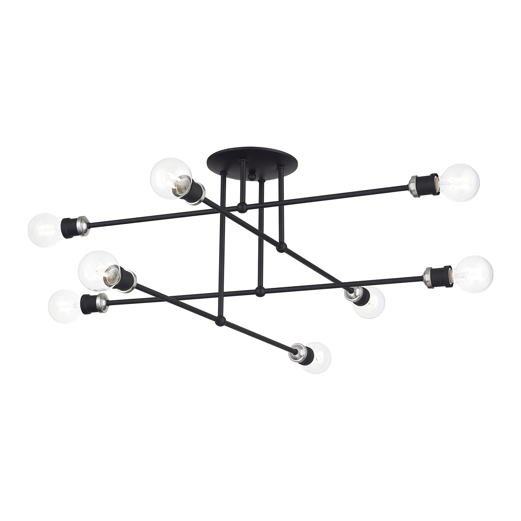 Delacroix 35 Inch Semi Flush Mount by Livex Lighting