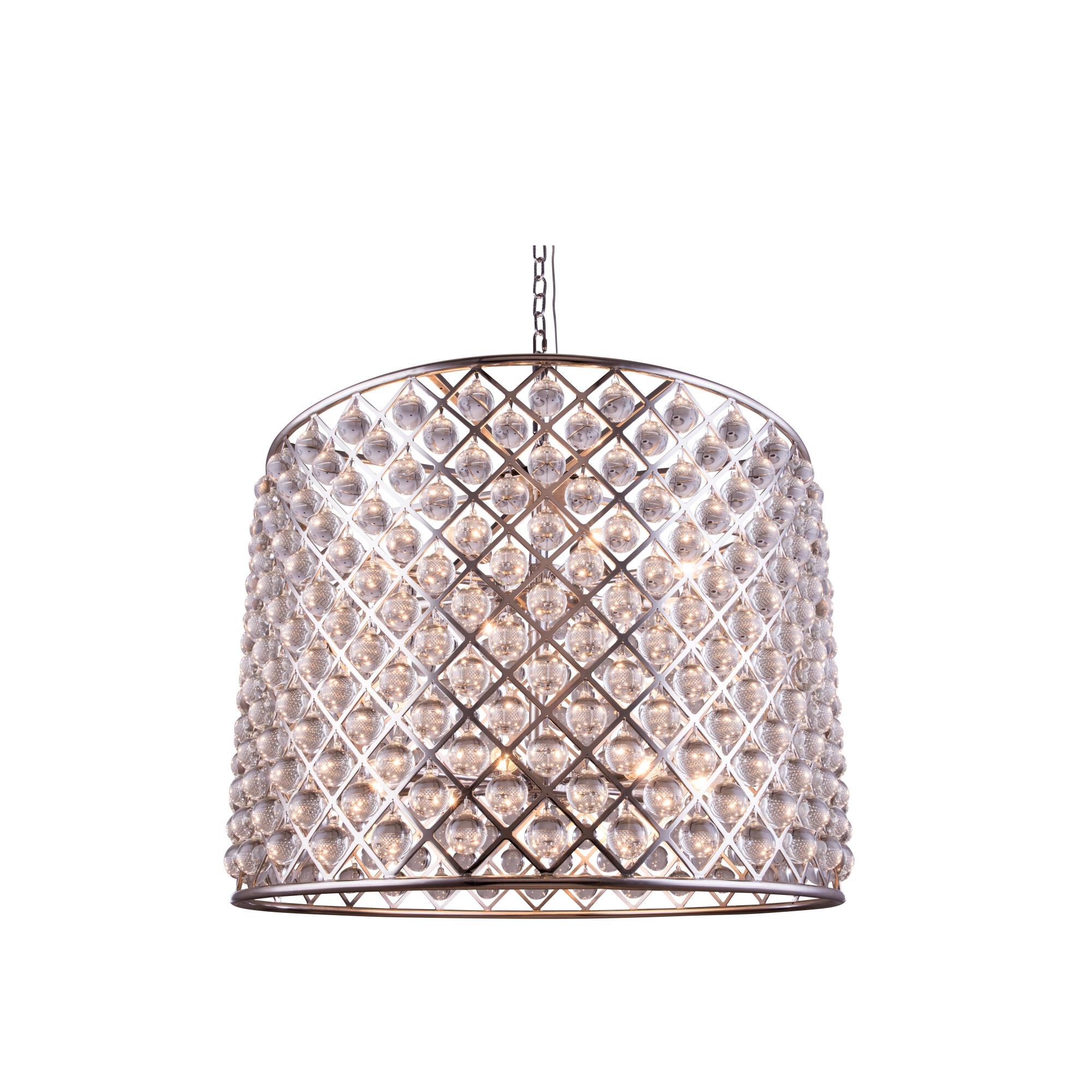 Shown in Polished Nickel finish and Royal Cut crystal and Clear accent