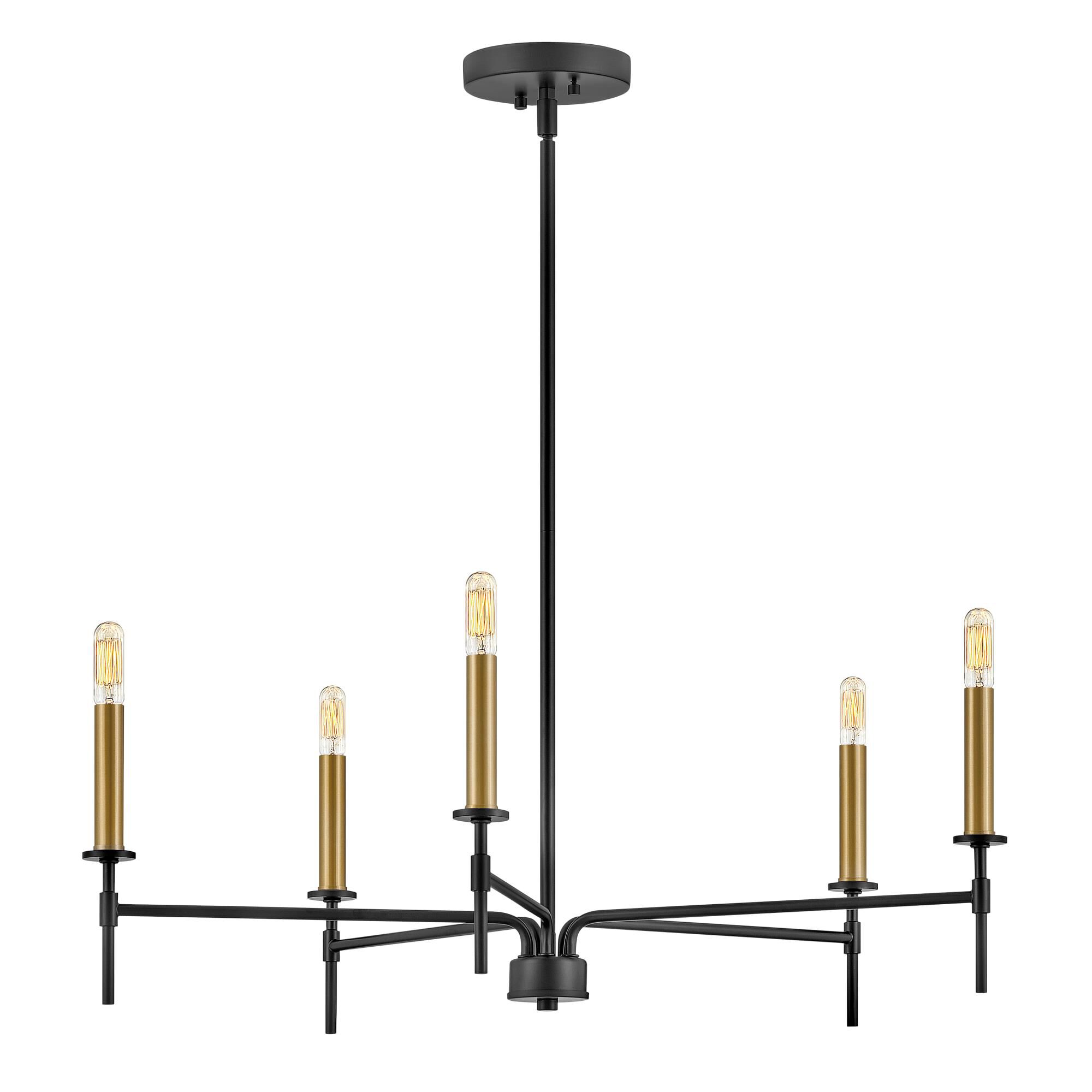 Hux 28 Inch 5 Light Chandelier by Lark