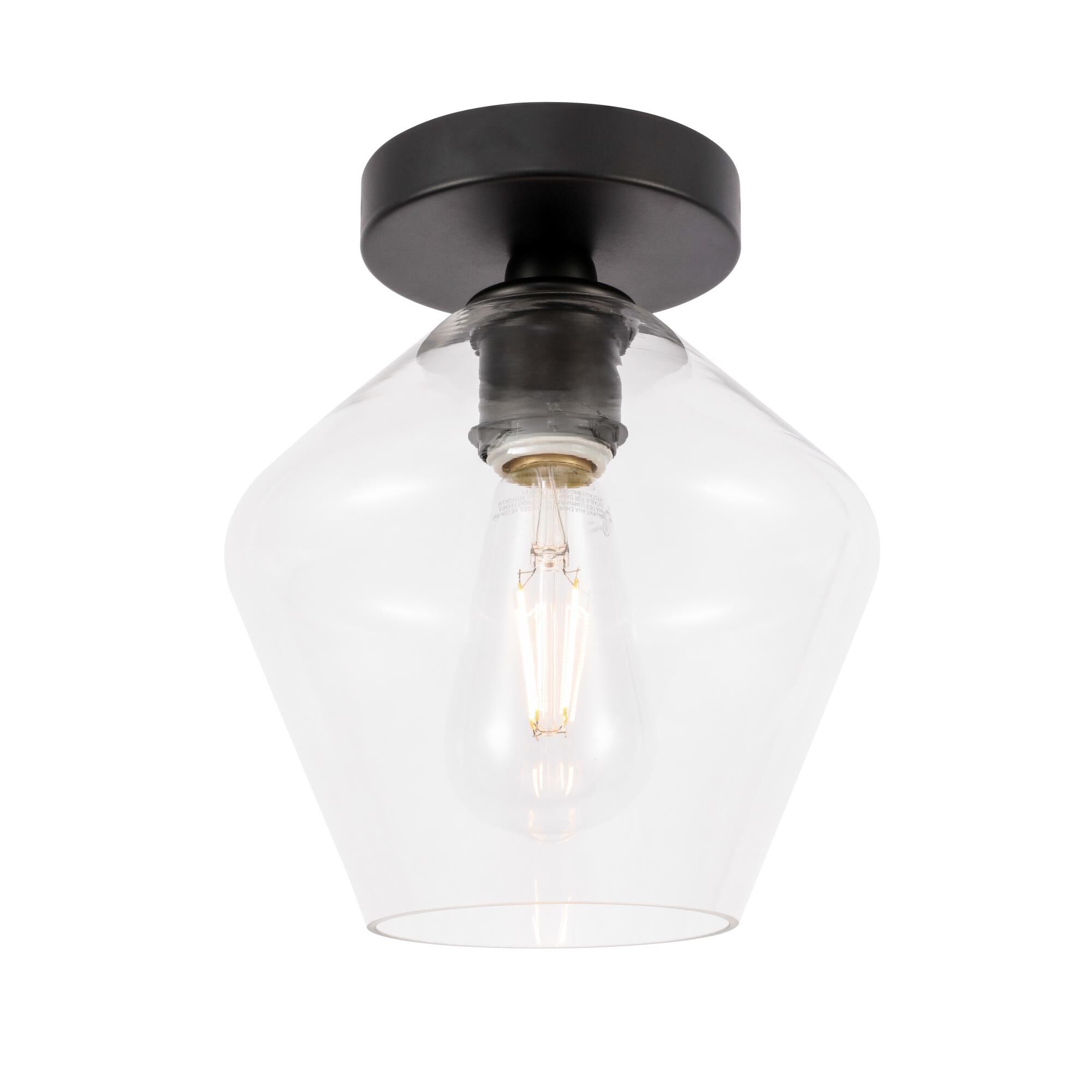 Gene 8 Inch Semi Flush Mount by Elegant Lighting