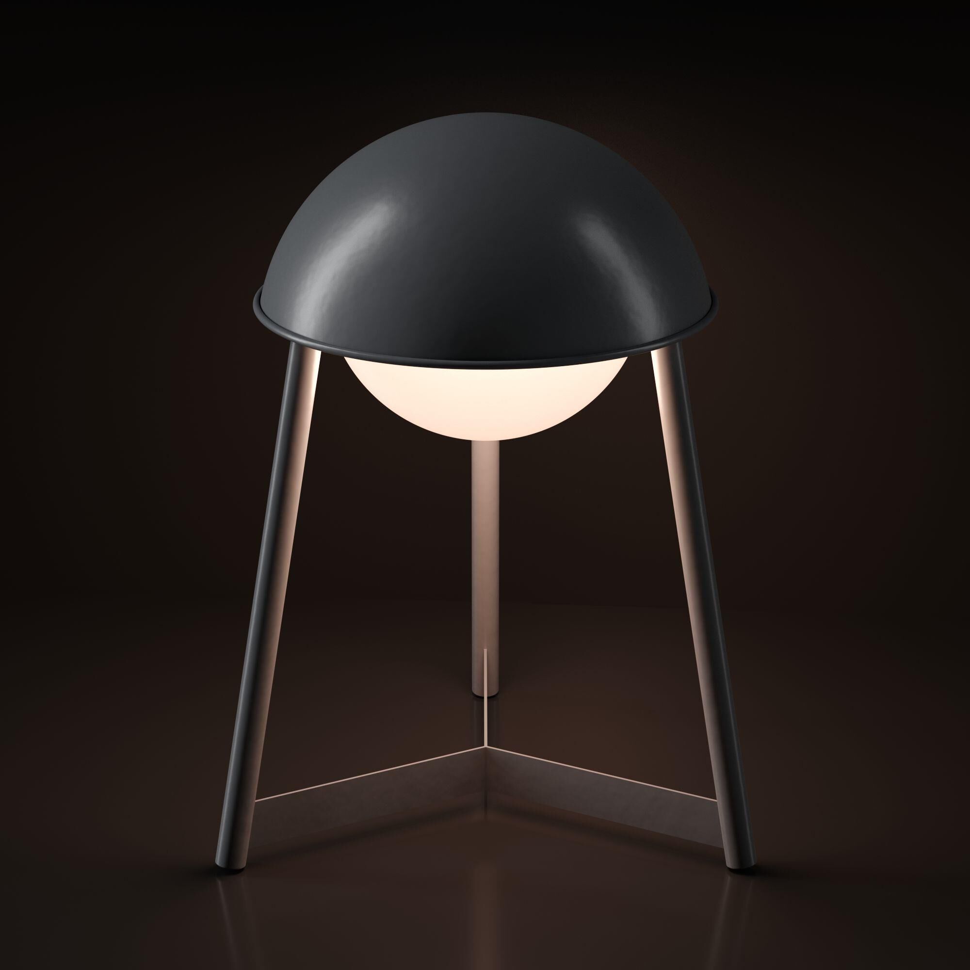 Kibun Helmet 21 Inch Table Lamp by Bulbrite