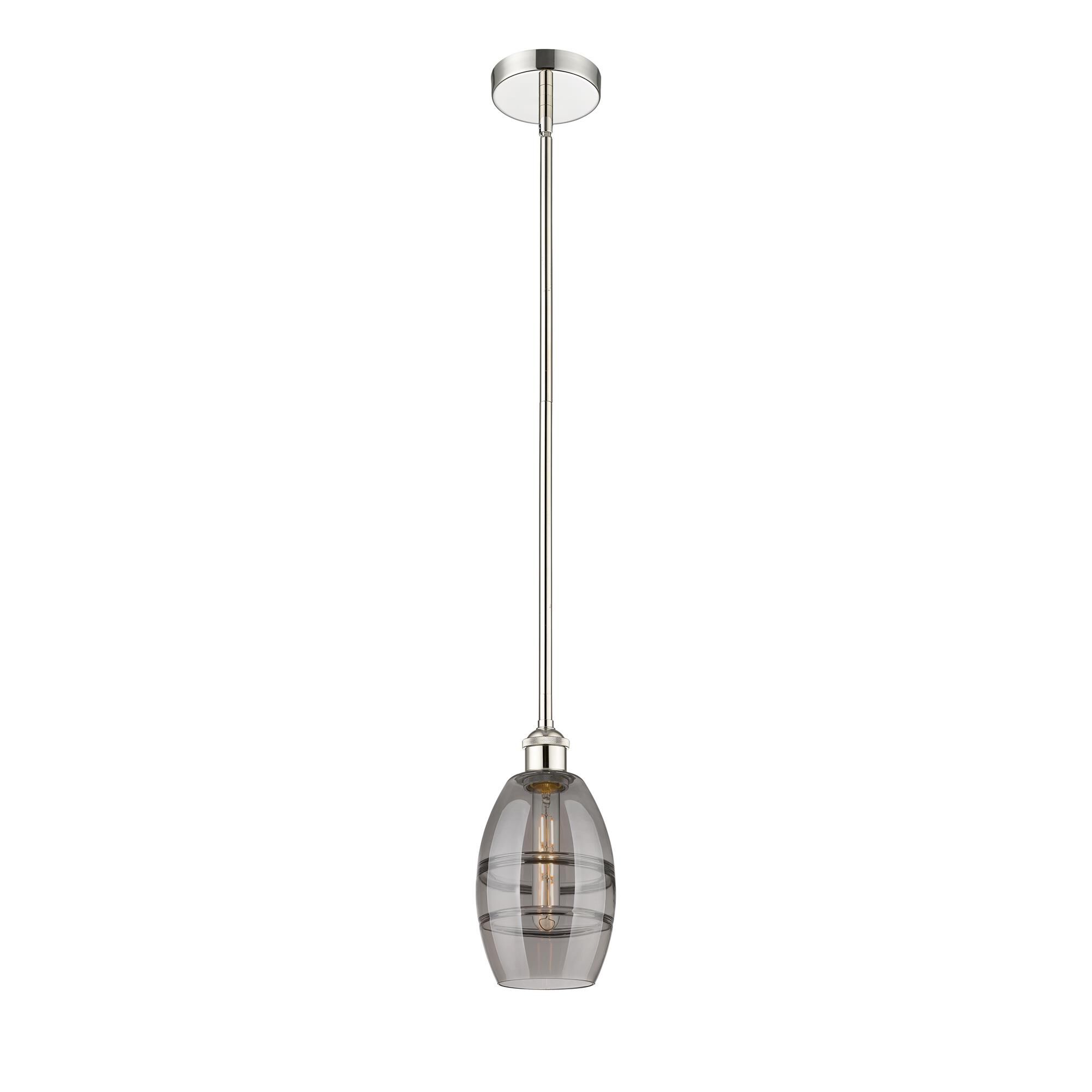 Shown in Polished Nickel finish and Light Smoke glass
