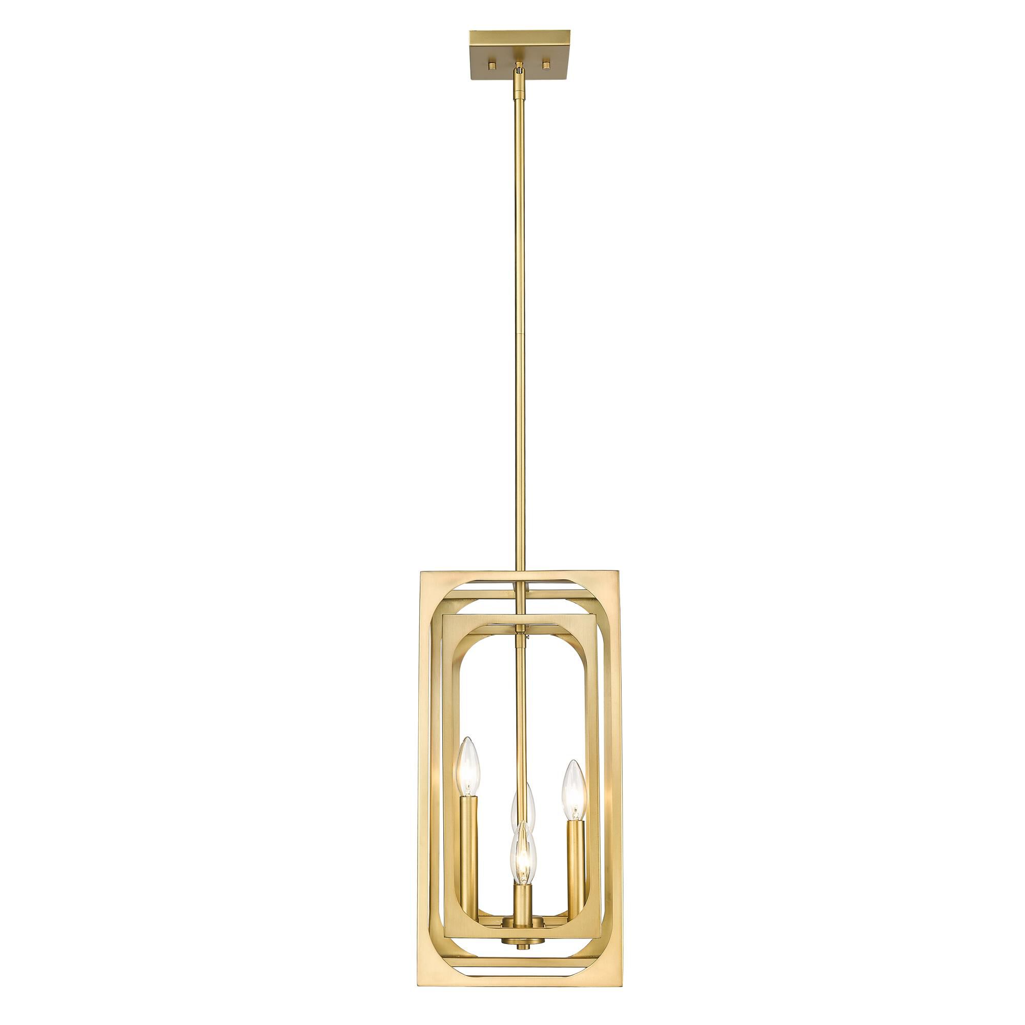 Shown in Rubbed Brass finish and Steel shade