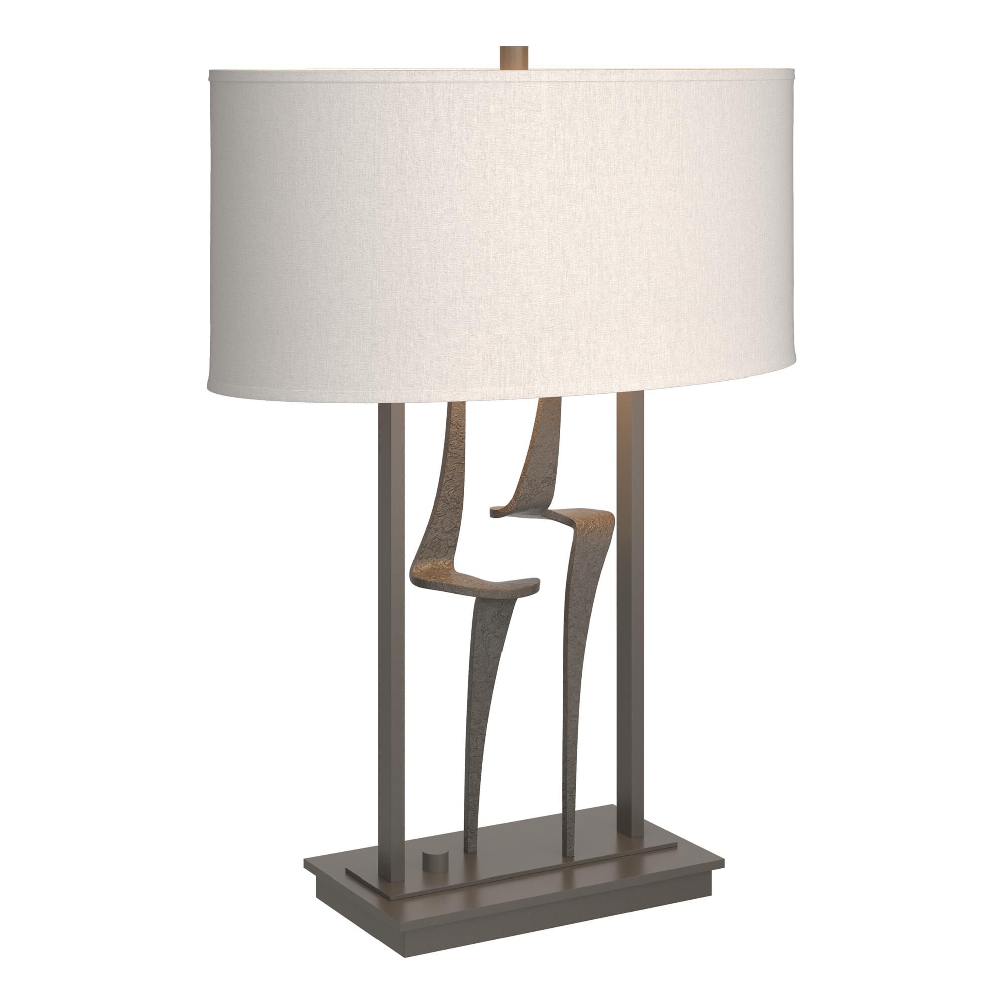 Shown in Dark Smoke finish and Flax shade