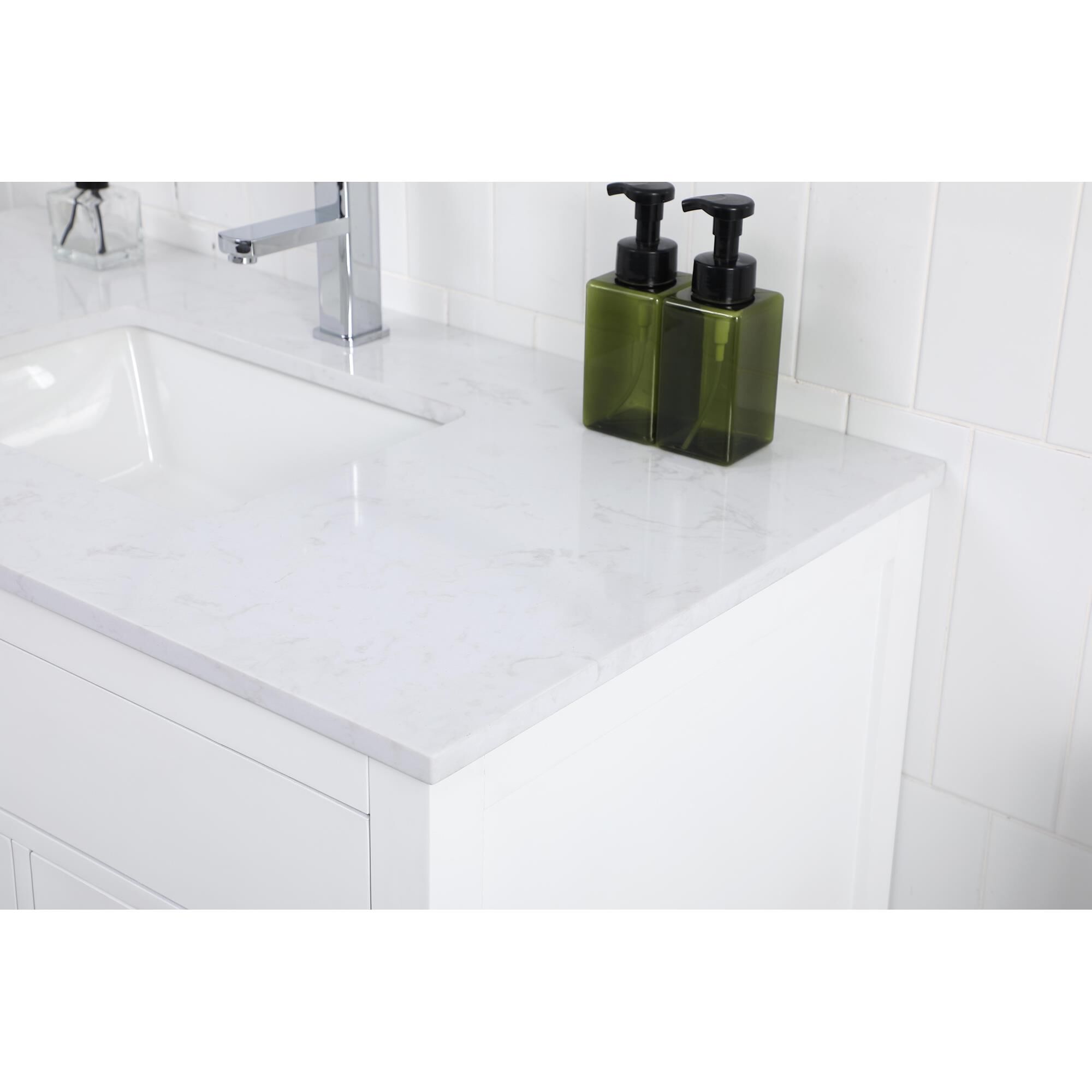 Shown in White finish