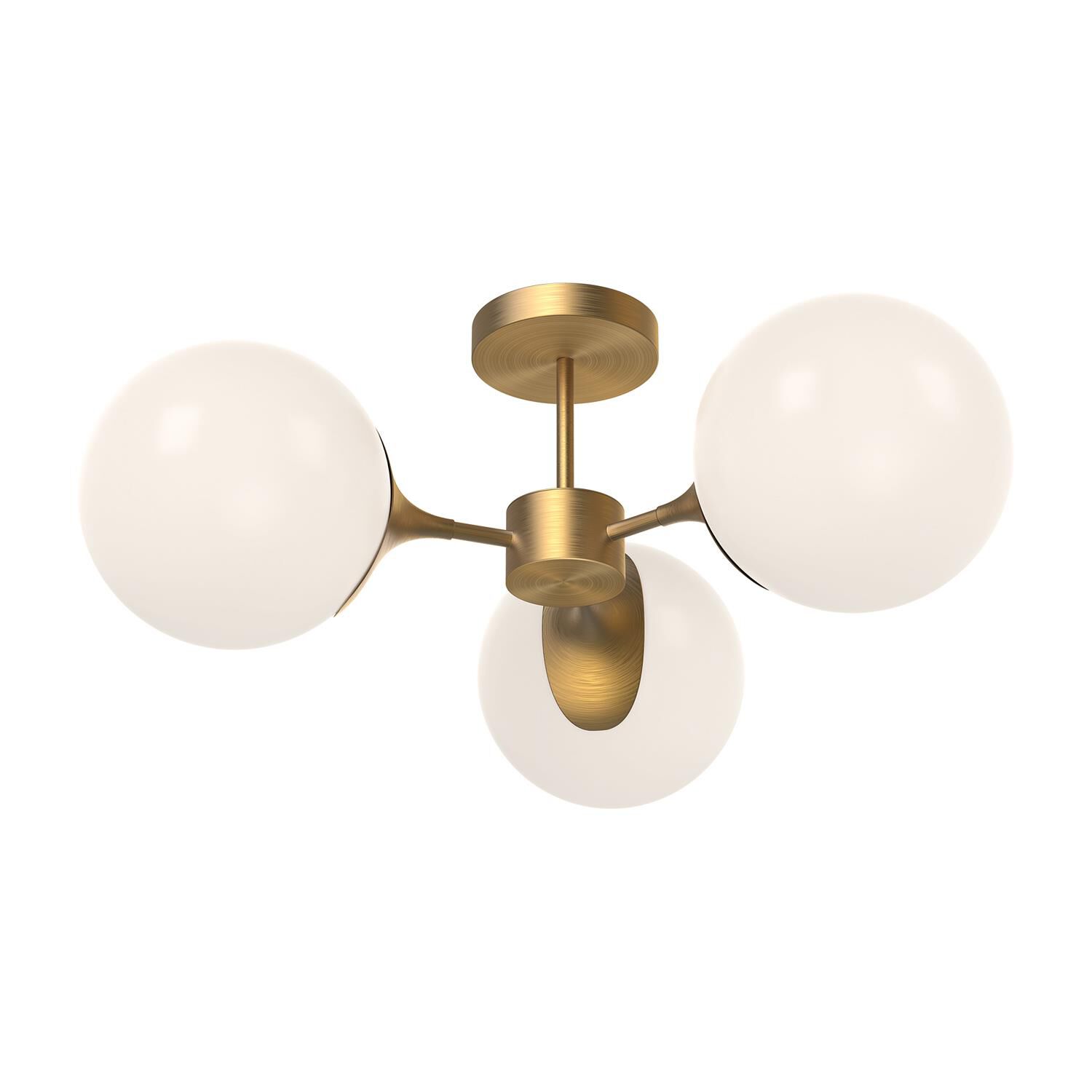 Nouveau 3 Light Semi Flush Mount by Alora Mood