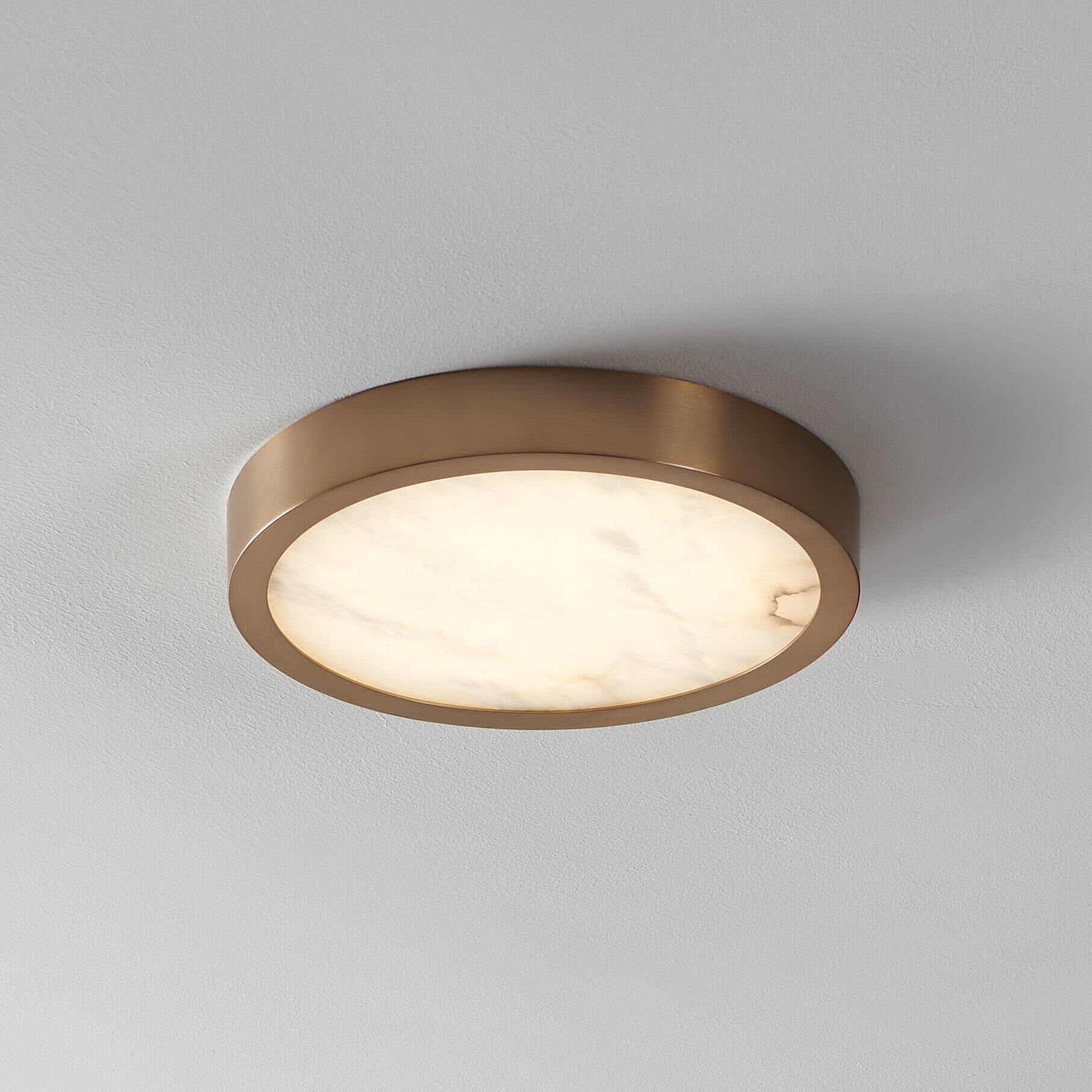 Shown in Champagne Gold finish and White shade