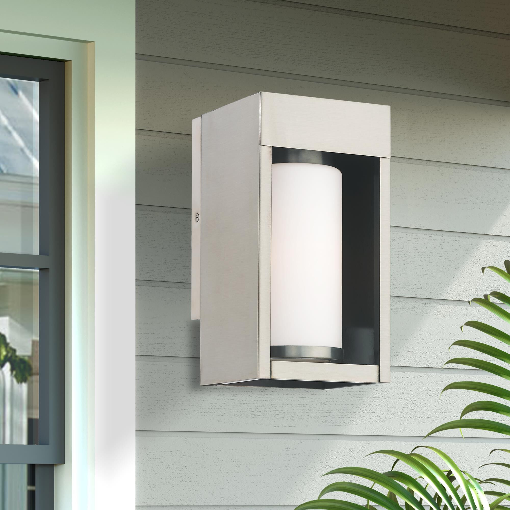 Bleecker 9 Inch Tall 1 Light Outdoor Wall Light by Livex Lighting