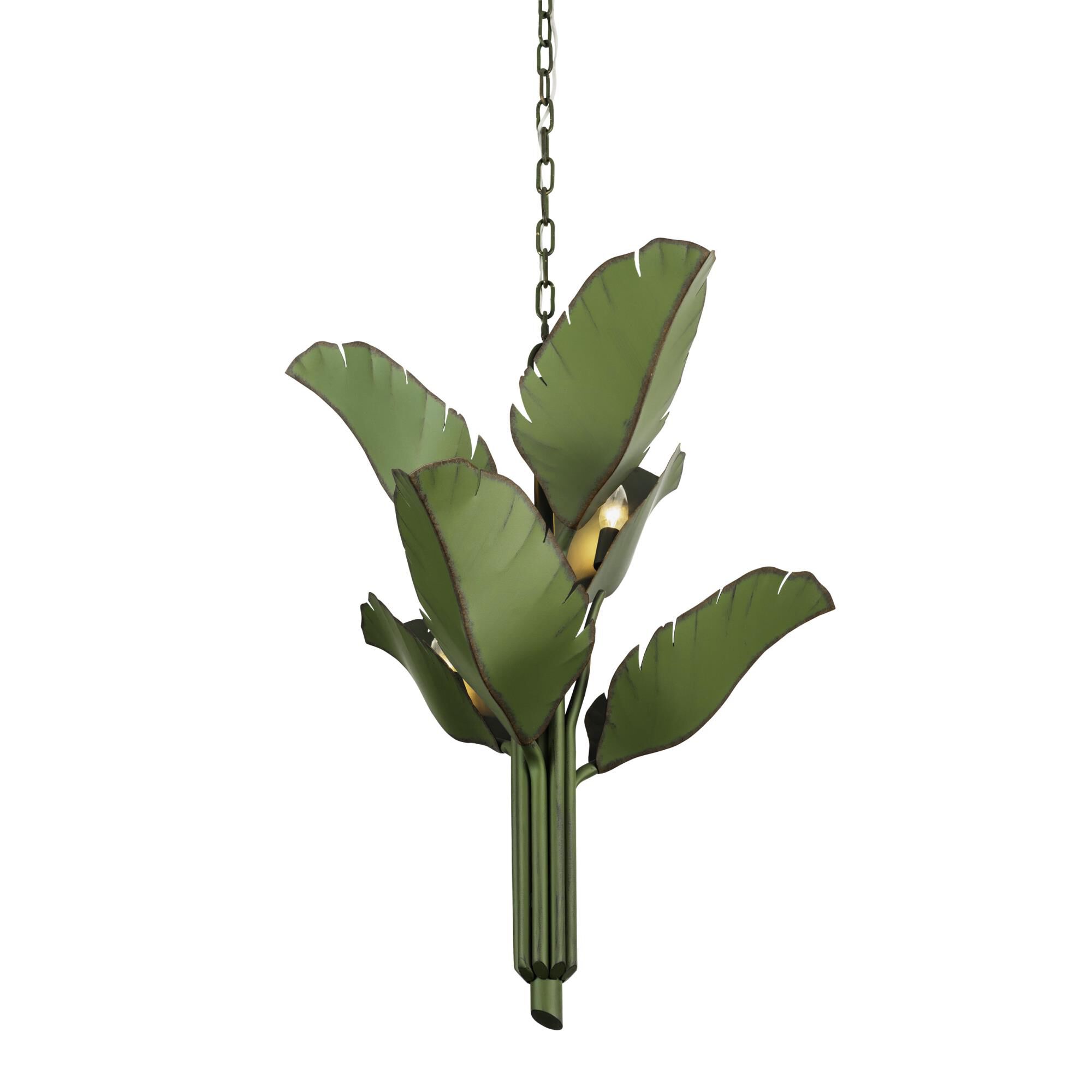 Banana Leaf 25 Inch 6 Light Chandelier by Varaluz