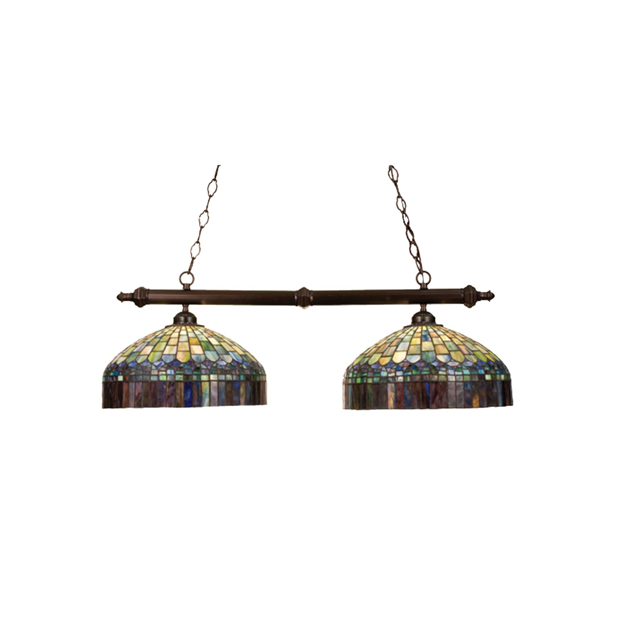 Shown in Mahogany Bronze finish and Amber Plum-Emerald-Cobalt-Ruby-Honey glass