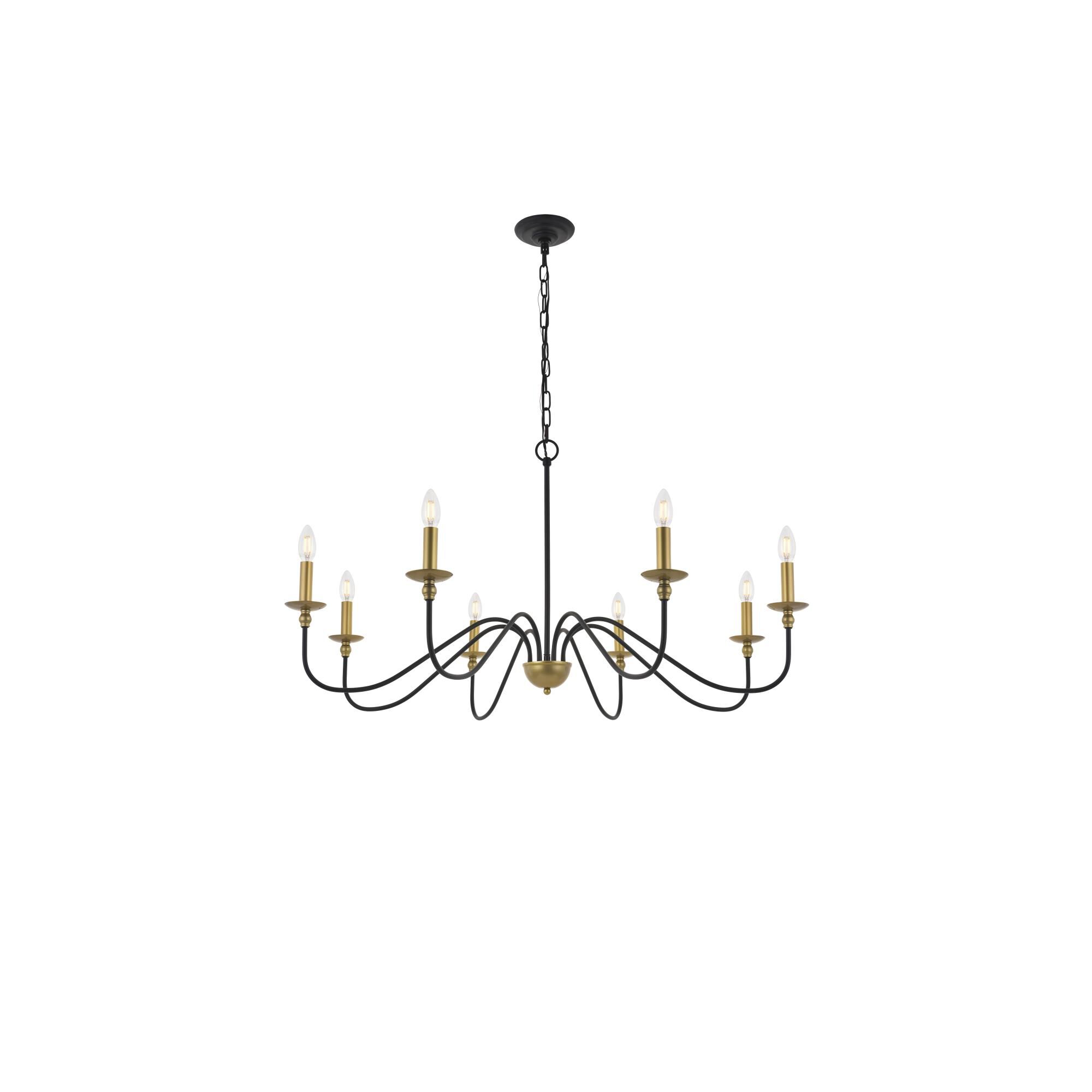 Shown in Matte Black And Brass finish