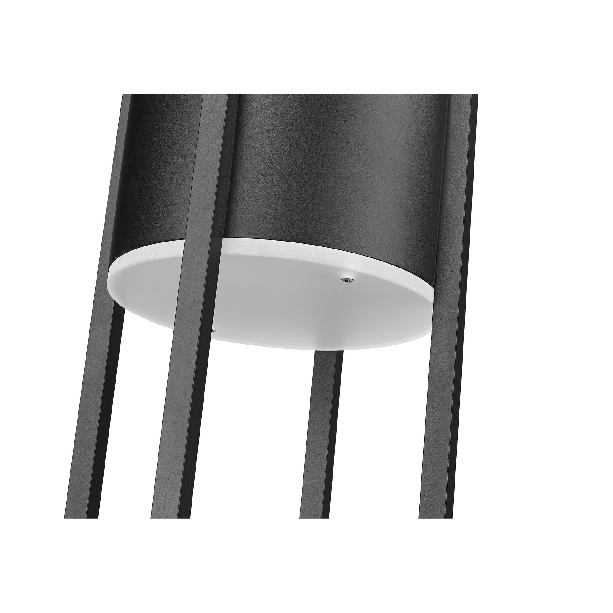 Shown in Black finish and Etched glass