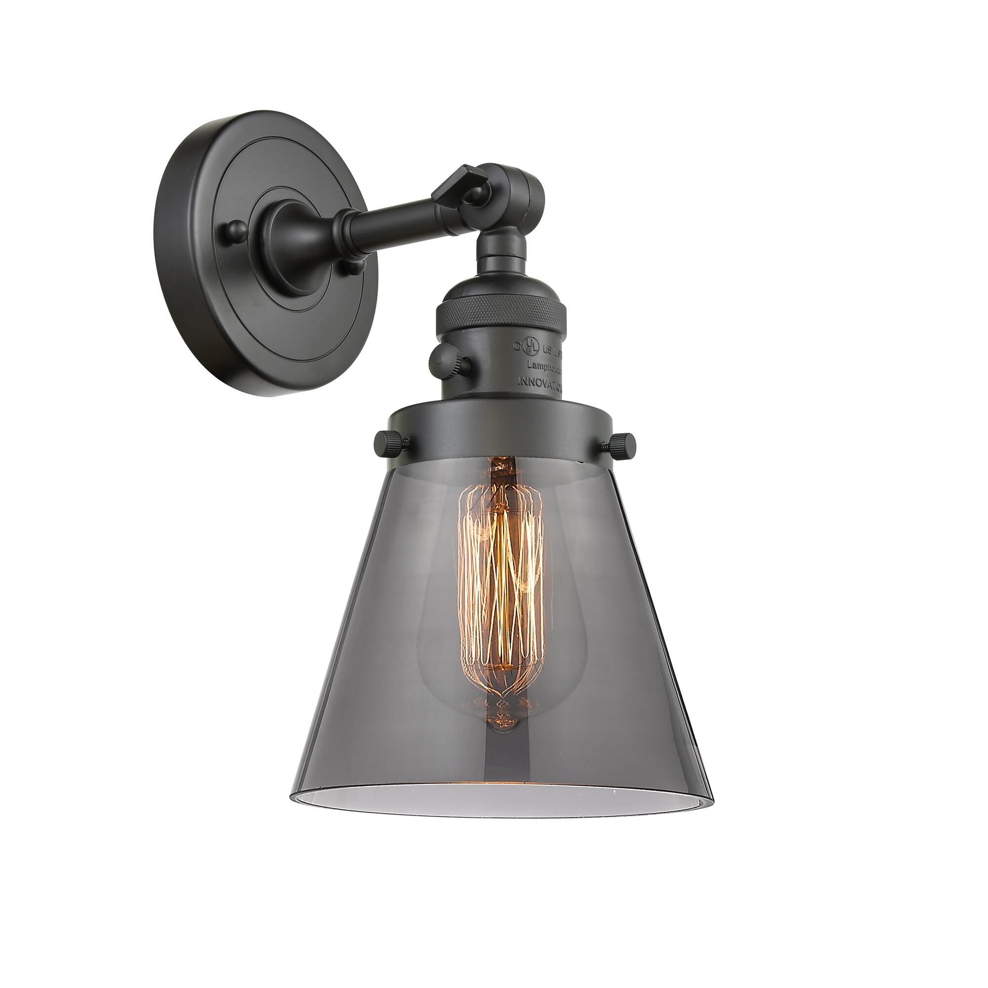 Shown in Oil Rubbed Bronze finish and Smoked glass
