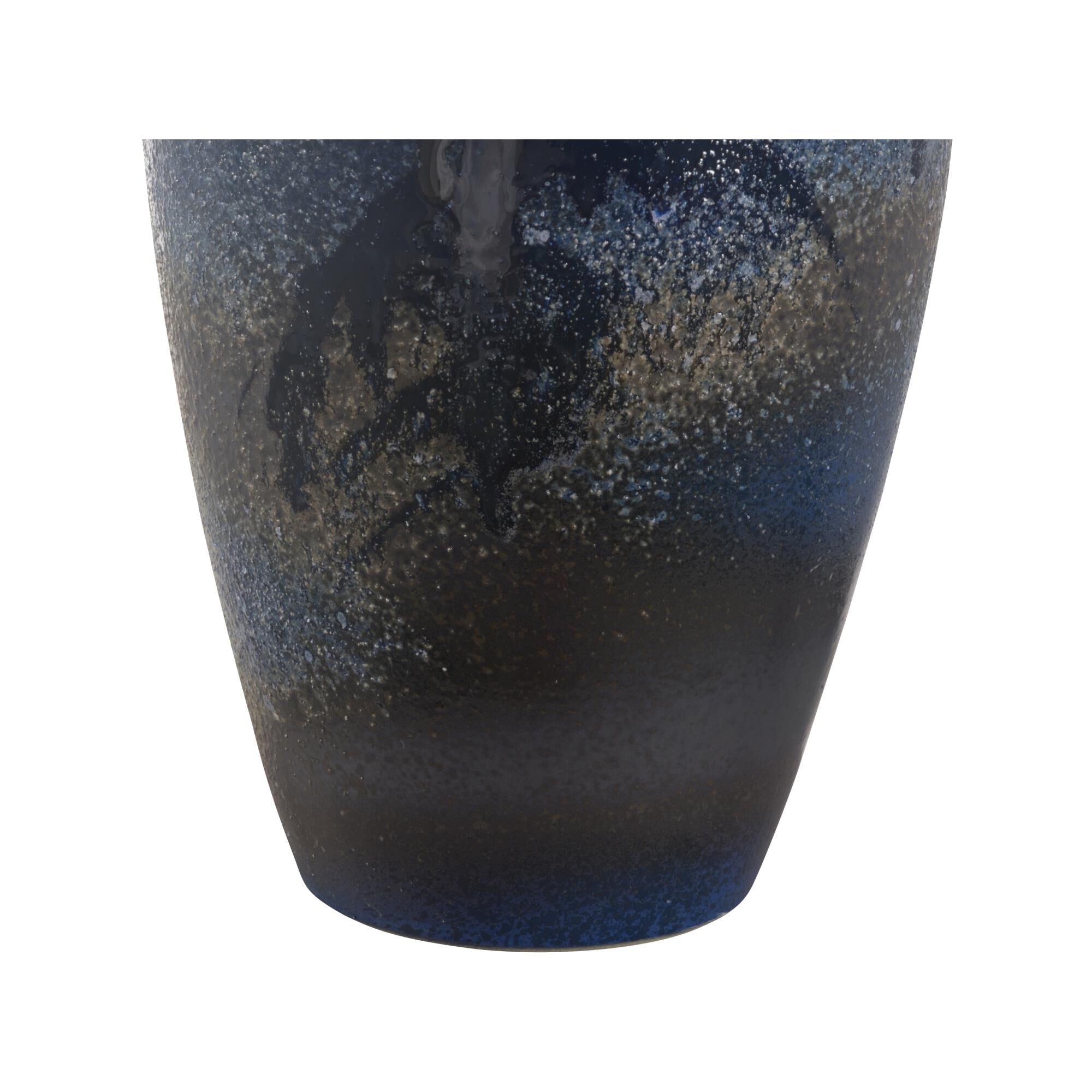 Shown in Blue finish and Linen shade