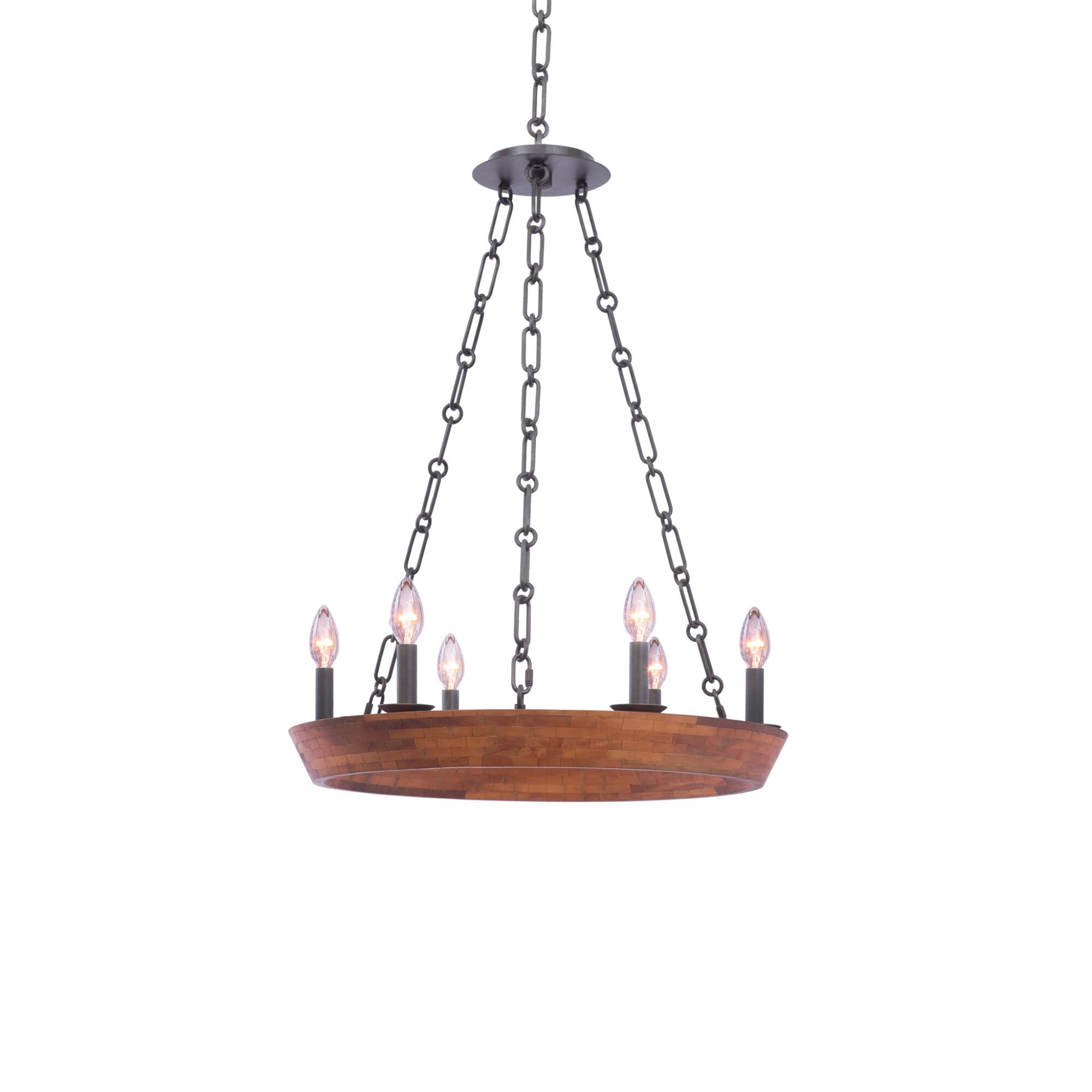 Landsdale 23 Inch 6 Light Chandelier by Kalco Lighting