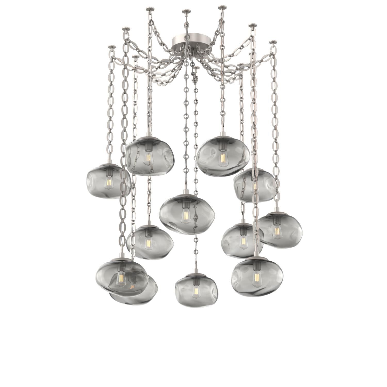 Shown in Beige Silver finish and Smoke glass