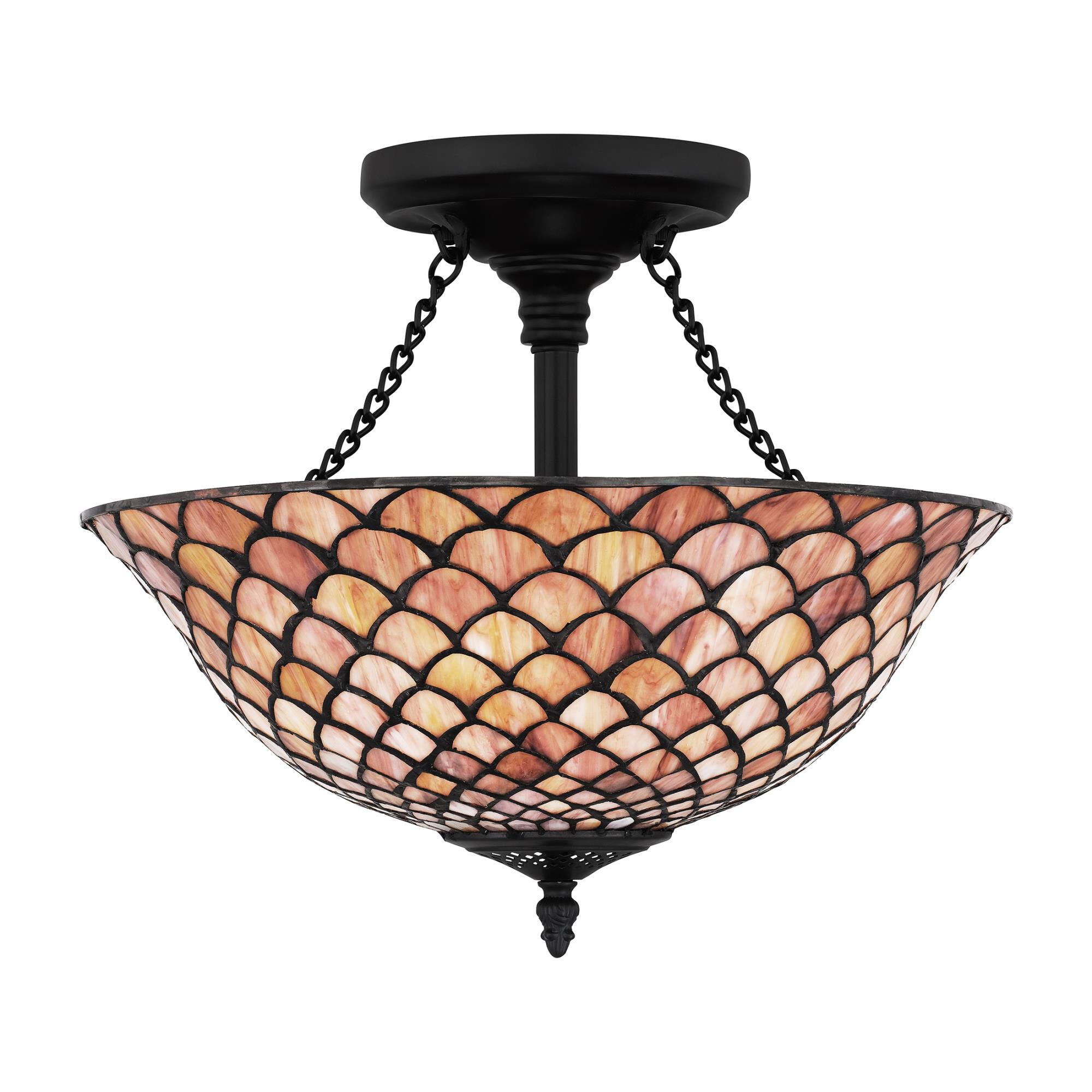 Ursa 16 Inch 2 Light Semi Flush Mount by Quoizel