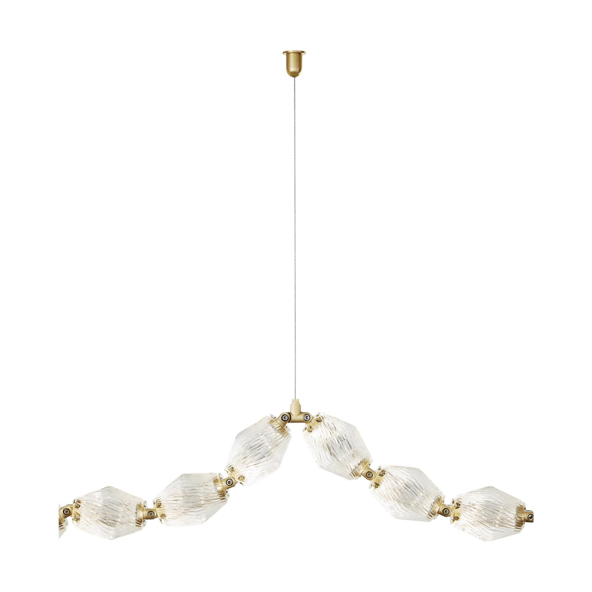 Shown in Natural Brass finish and Aluminum or Brass shade