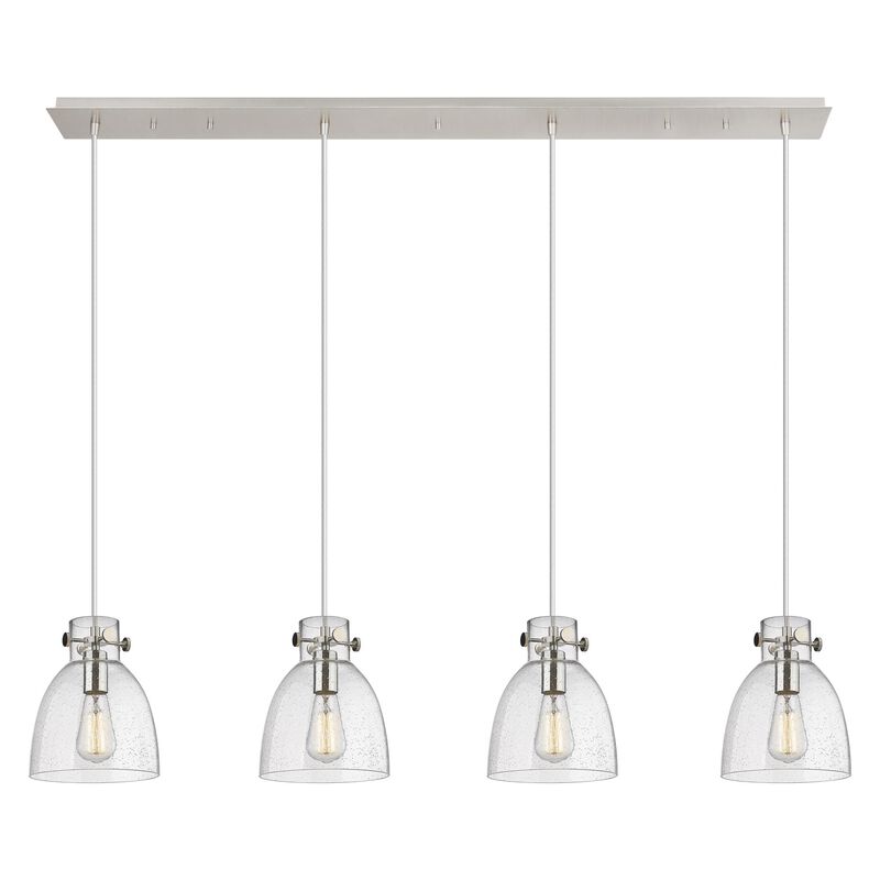 Bruno Marashlian Newton Bell 51 Inch 4 Light Linear Suspension Light by Innovations Lighting