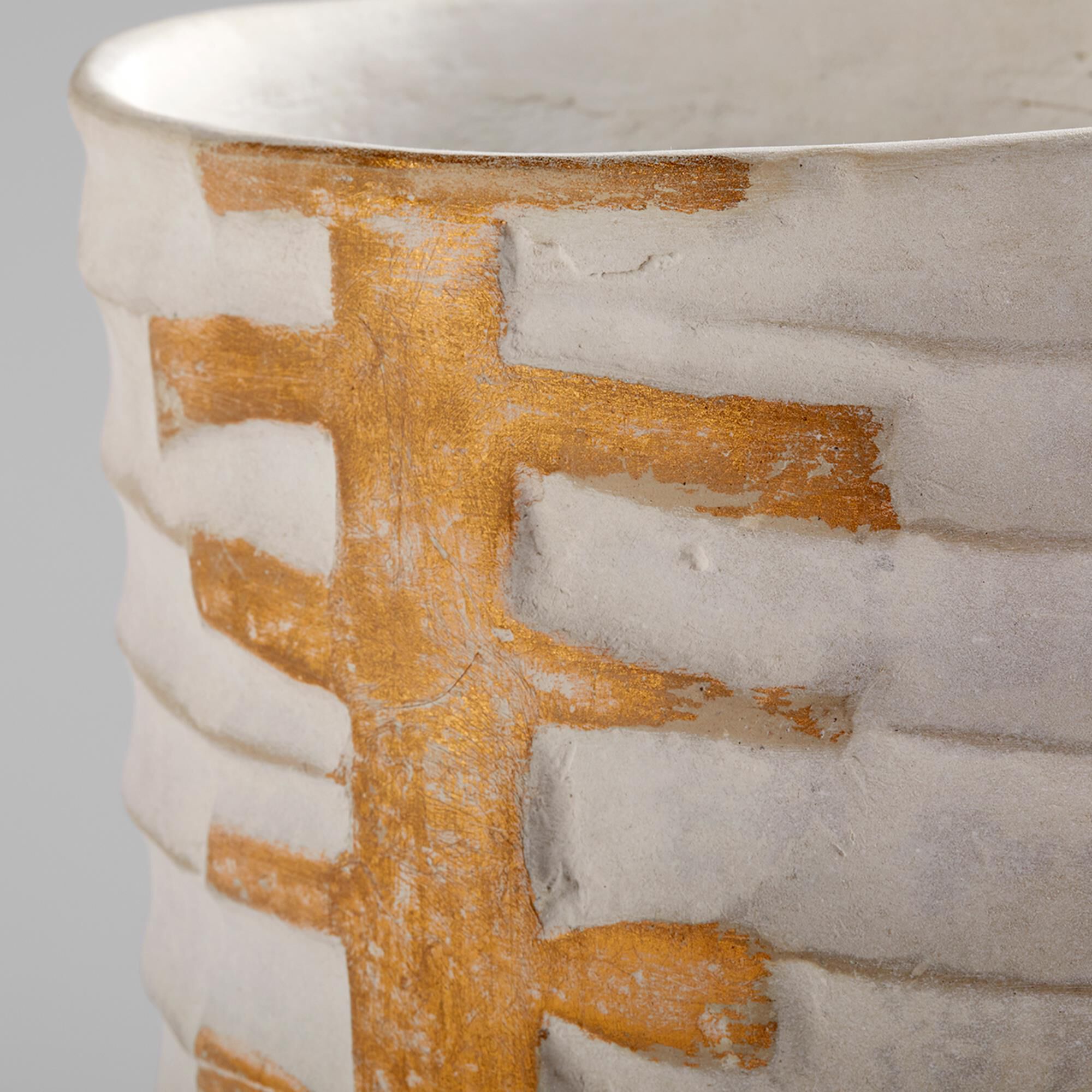 Shown in White And Gold finish