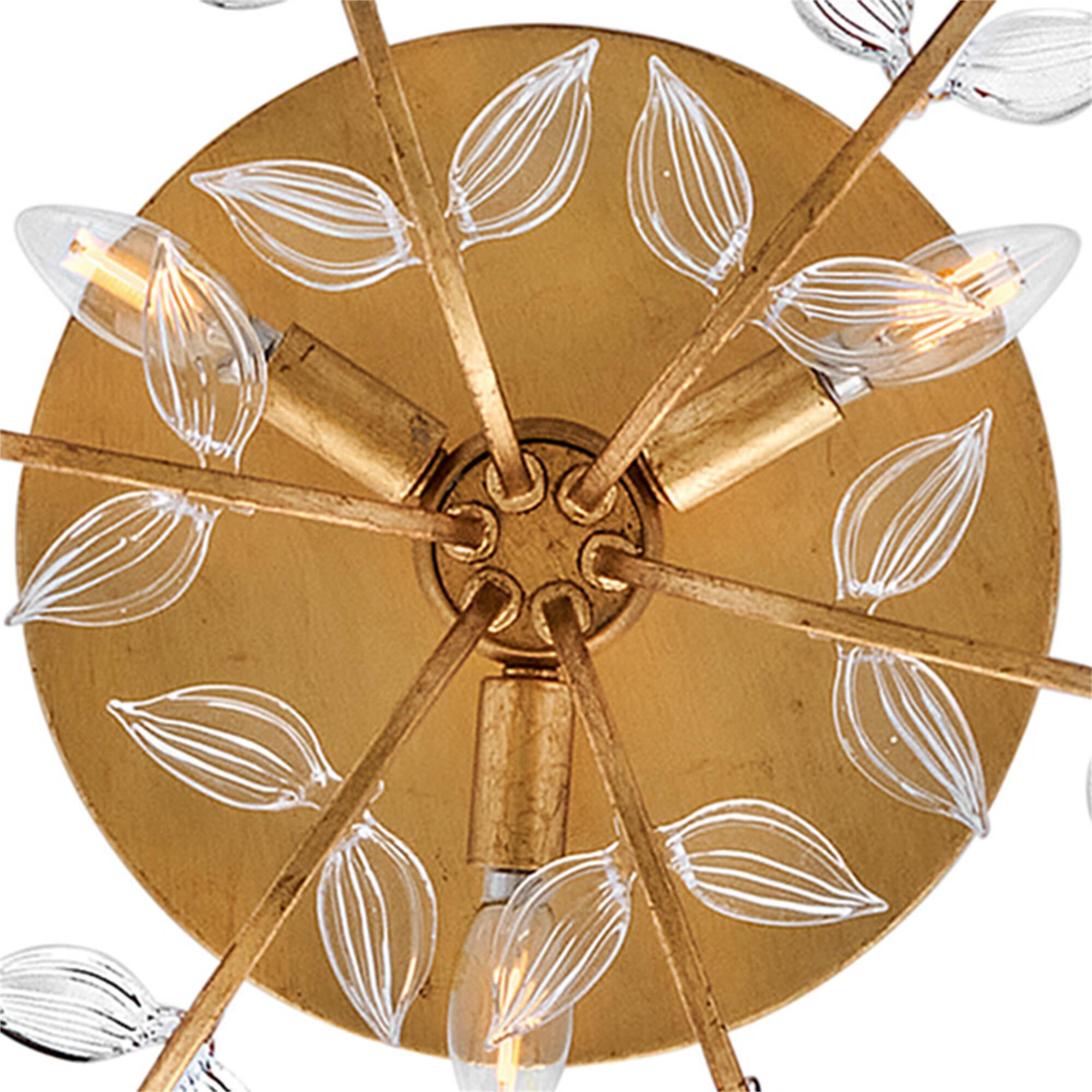 Aliso 20 Inch 3 Light Semi Flush Mount,