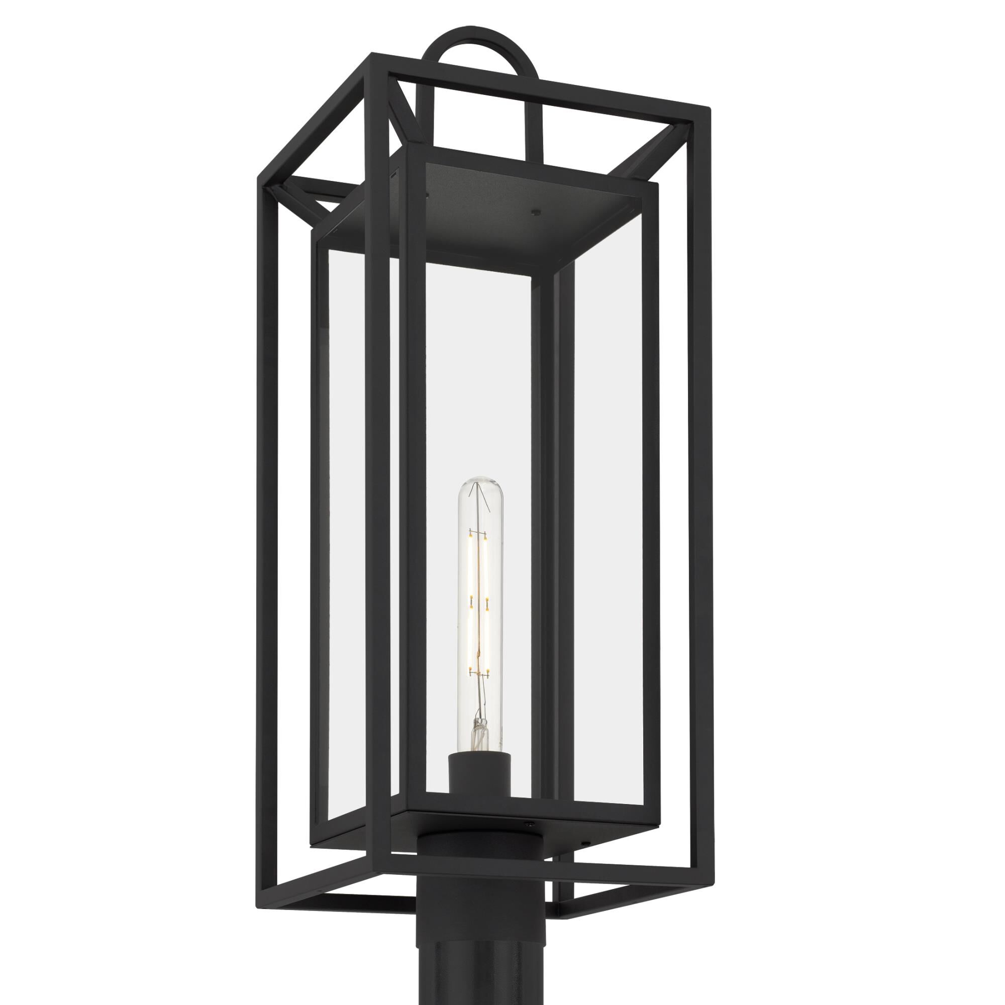 Shown in Matte Black finish and Clear Beveled Glass 0.62kg/Pc shade