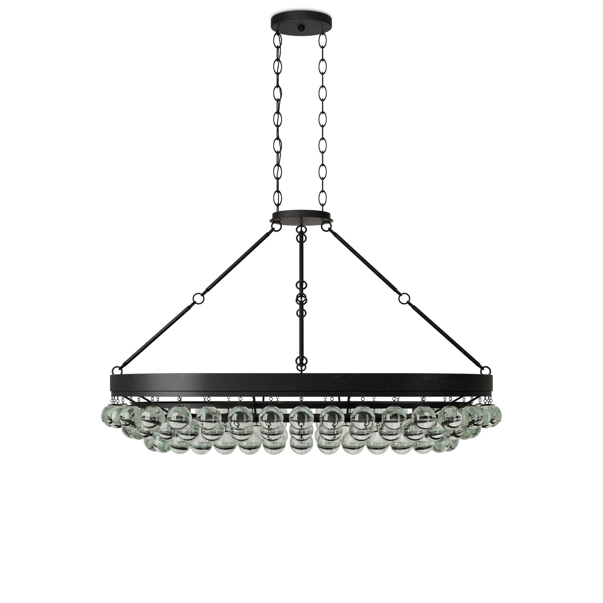 Balthazar 46 Inch 6 Light Semi Flush Mount by Currey and Company