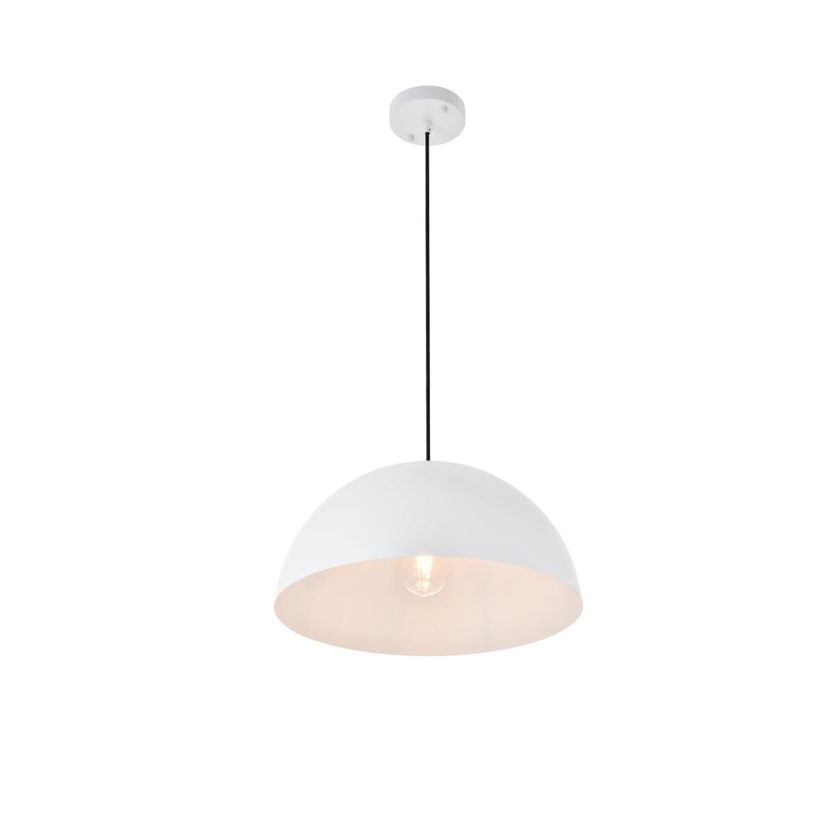 Shown in White finish and White Iron shade