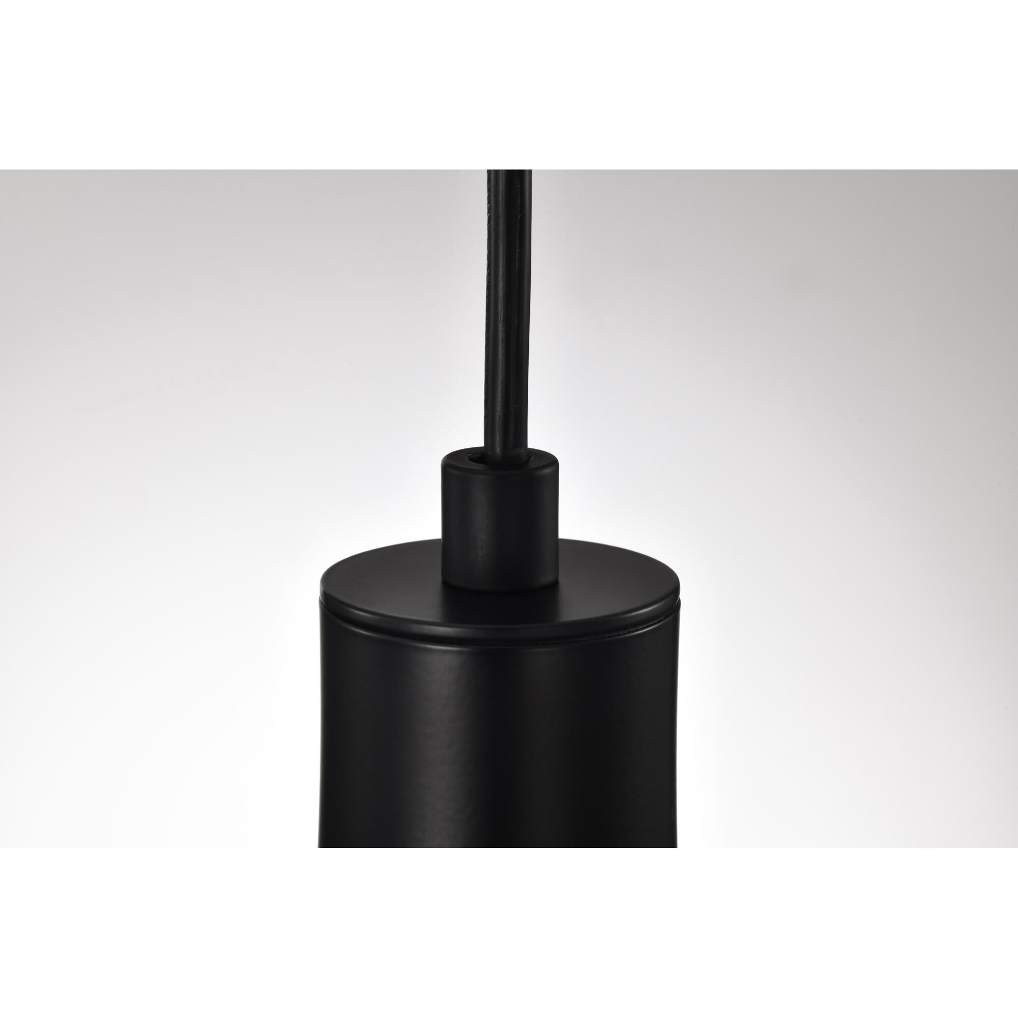 Shown in Matte Black finish and K9 Bubble Crystal glass