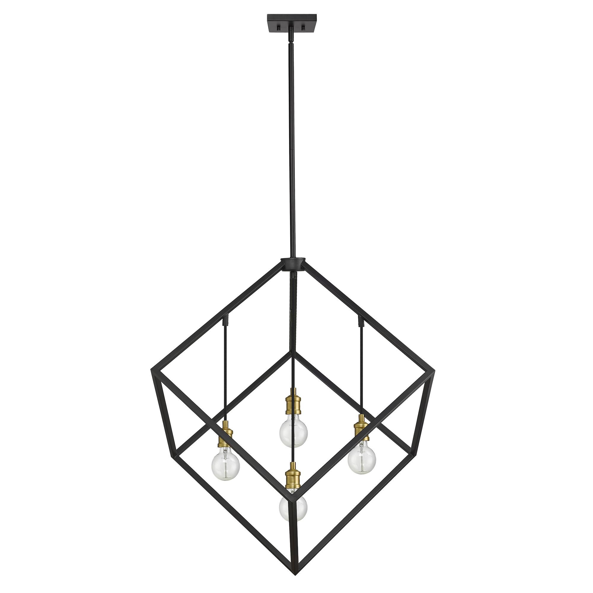 Vertical 34 Inch 4 Light Chandelier by Z-Lite