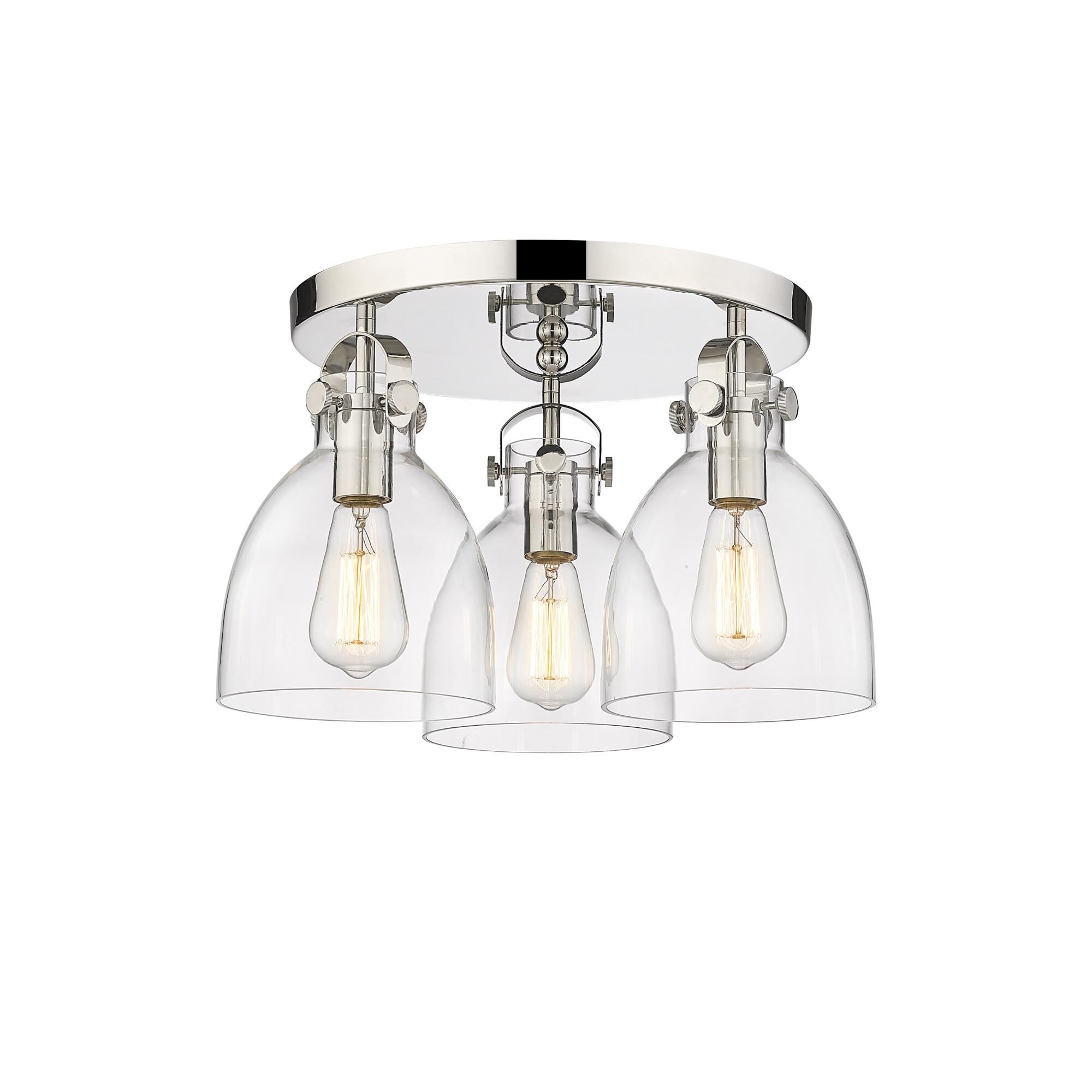 Bruno Marashlian Newton Bell 19 Inch 3 Light Flush Mount by Innovations Lighting