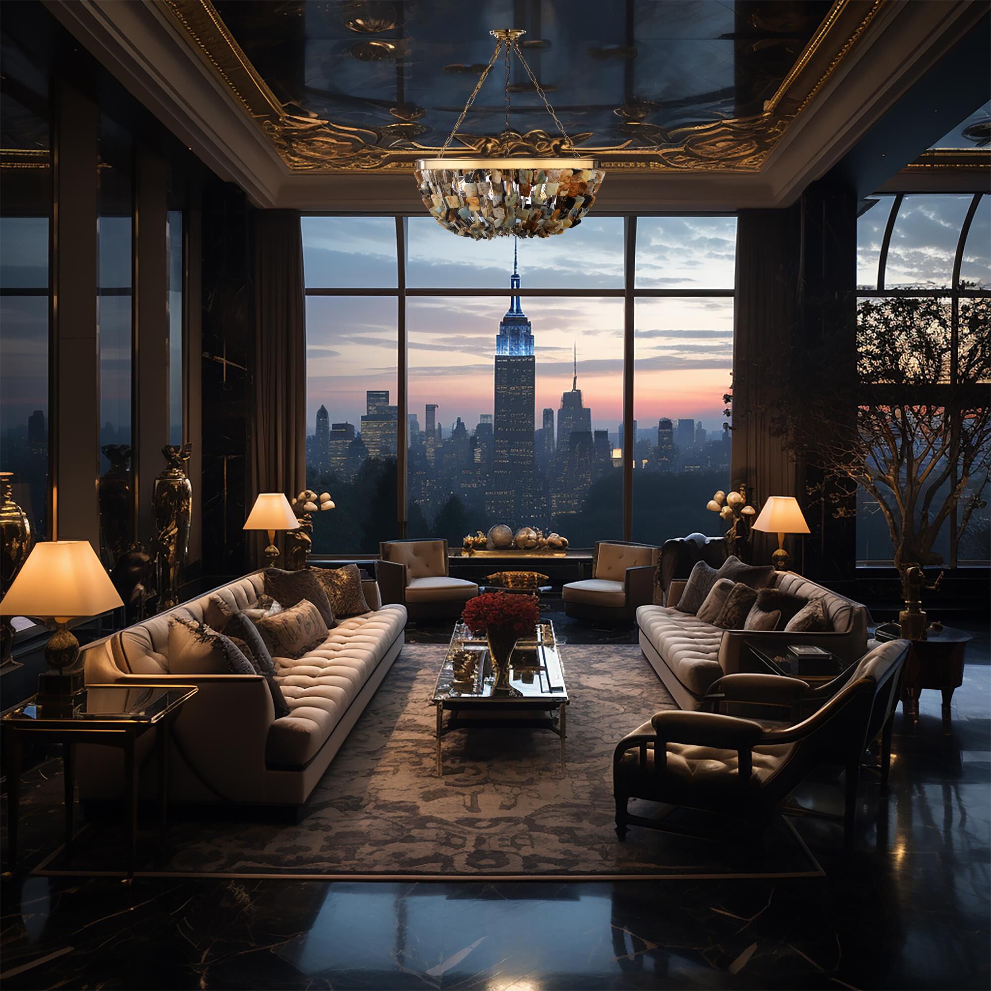 Flotsam 29 Inch Large Pendant by Metropolitan Lighting