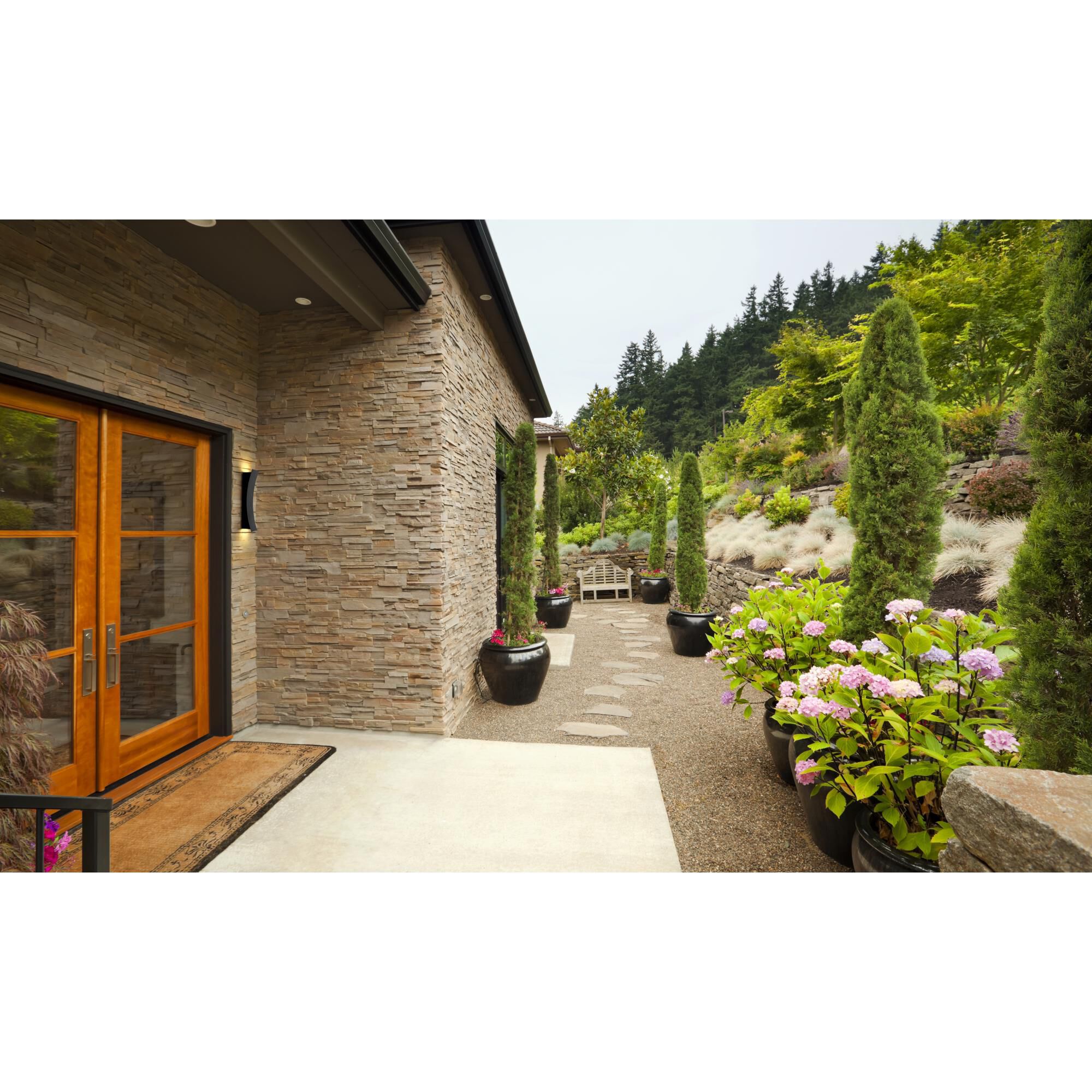 Landrum 18 Inch Tall 2 Light LED Outdoor Wall Light by Z-Lite