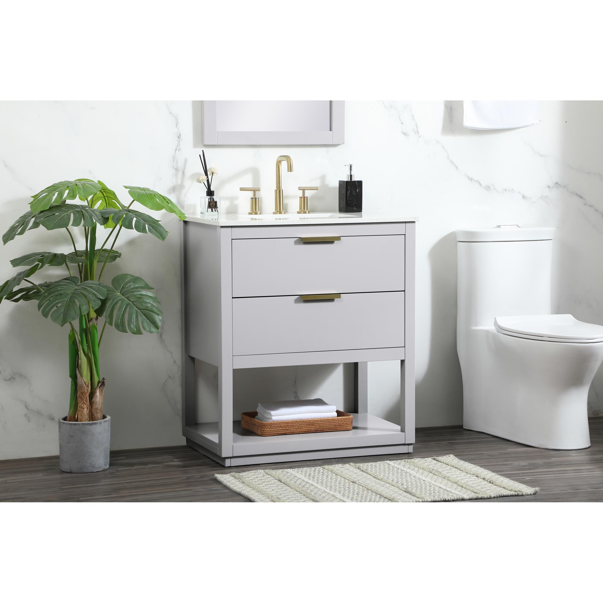 Shown in Grey finish